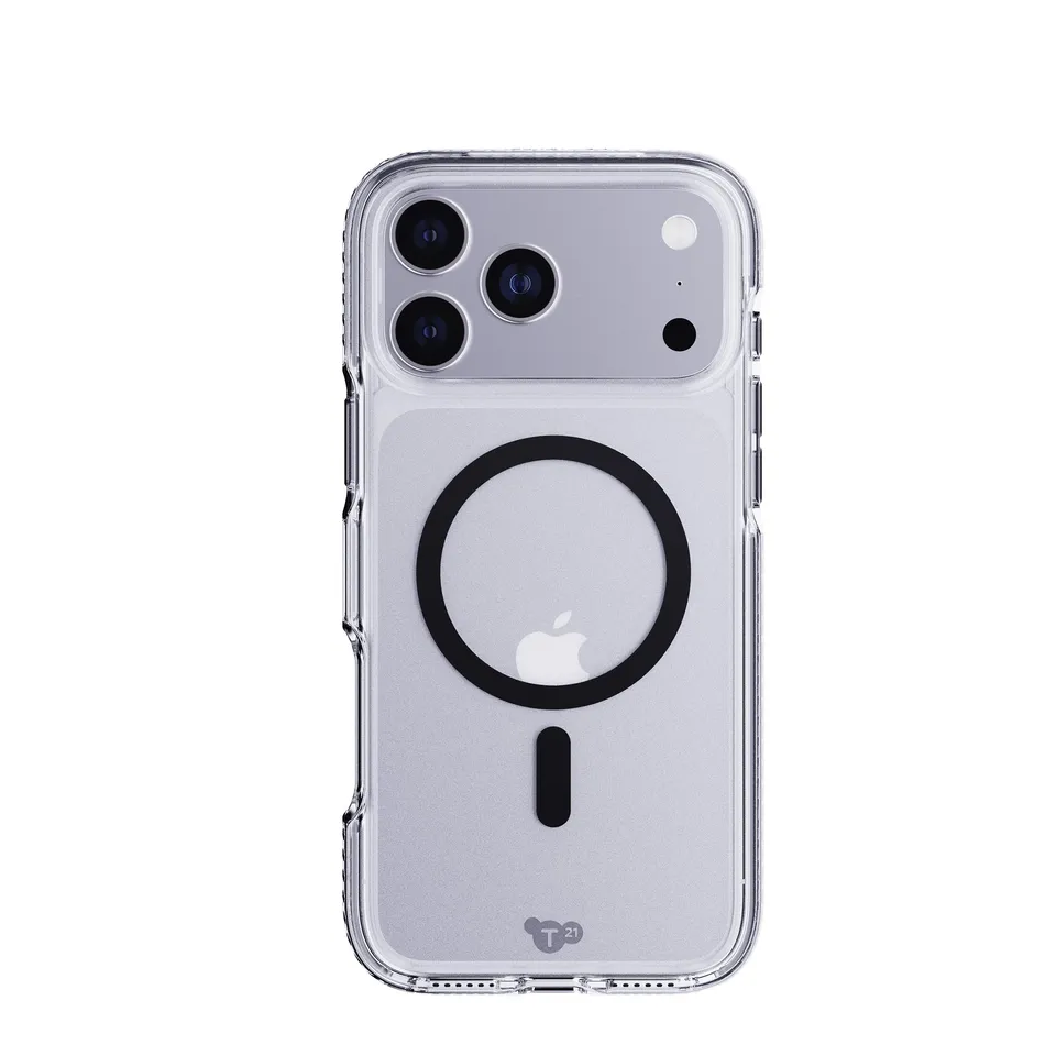 tech21-evocrystal-magsafe-iphone-17-pro-max-h-lle-schwarz-transparent image 1