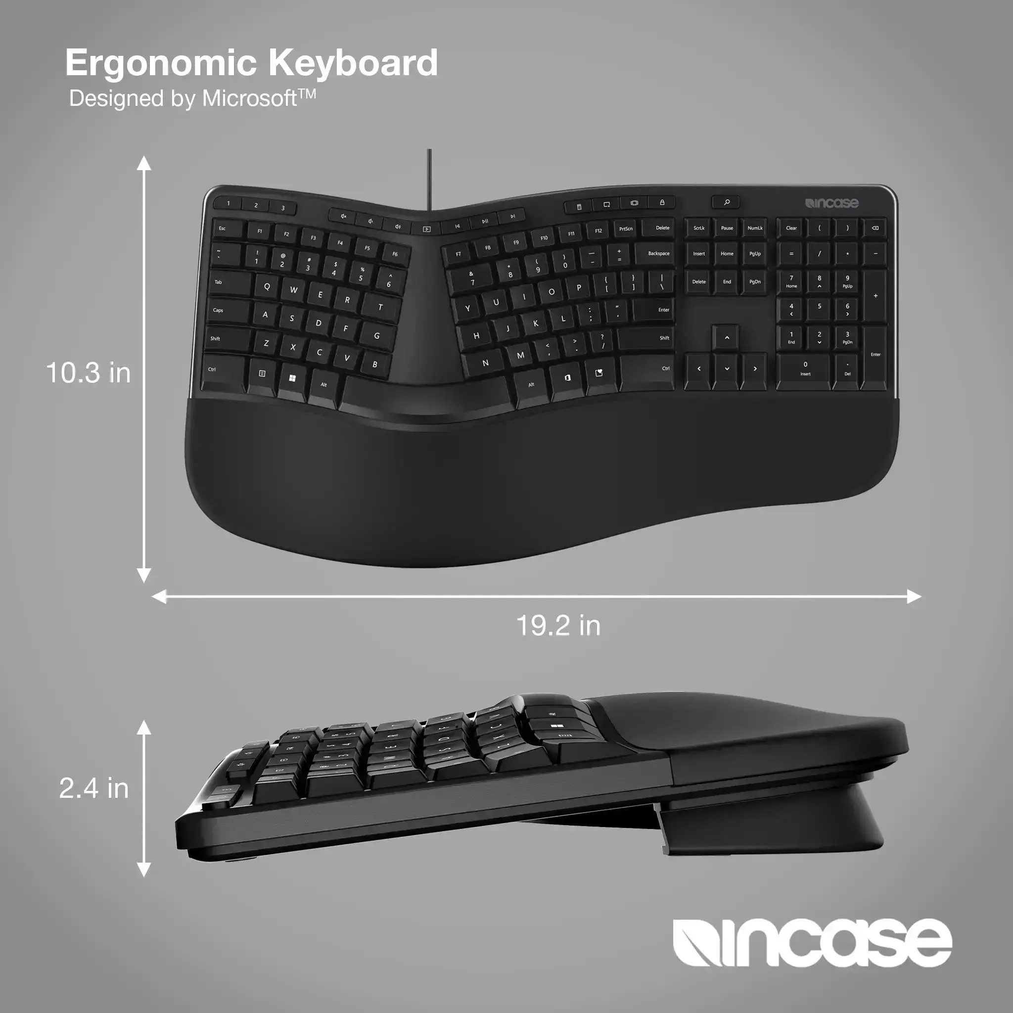 incase-designed-by-microsoft-ergonomische-tastatur-schwarz-usb image 4