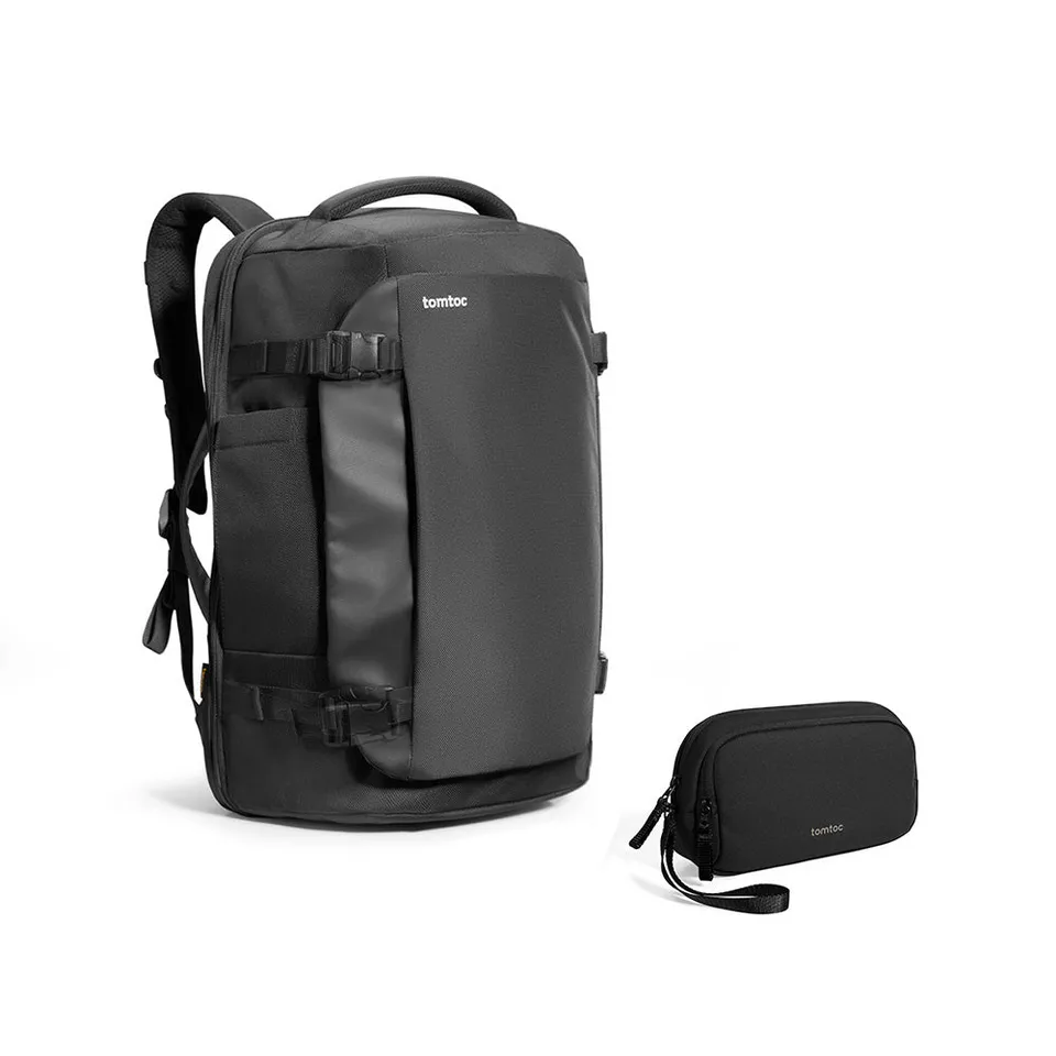 tomtoc-travel-storage-bundle-m-40l-rucksack-pouch-schwarz image 1