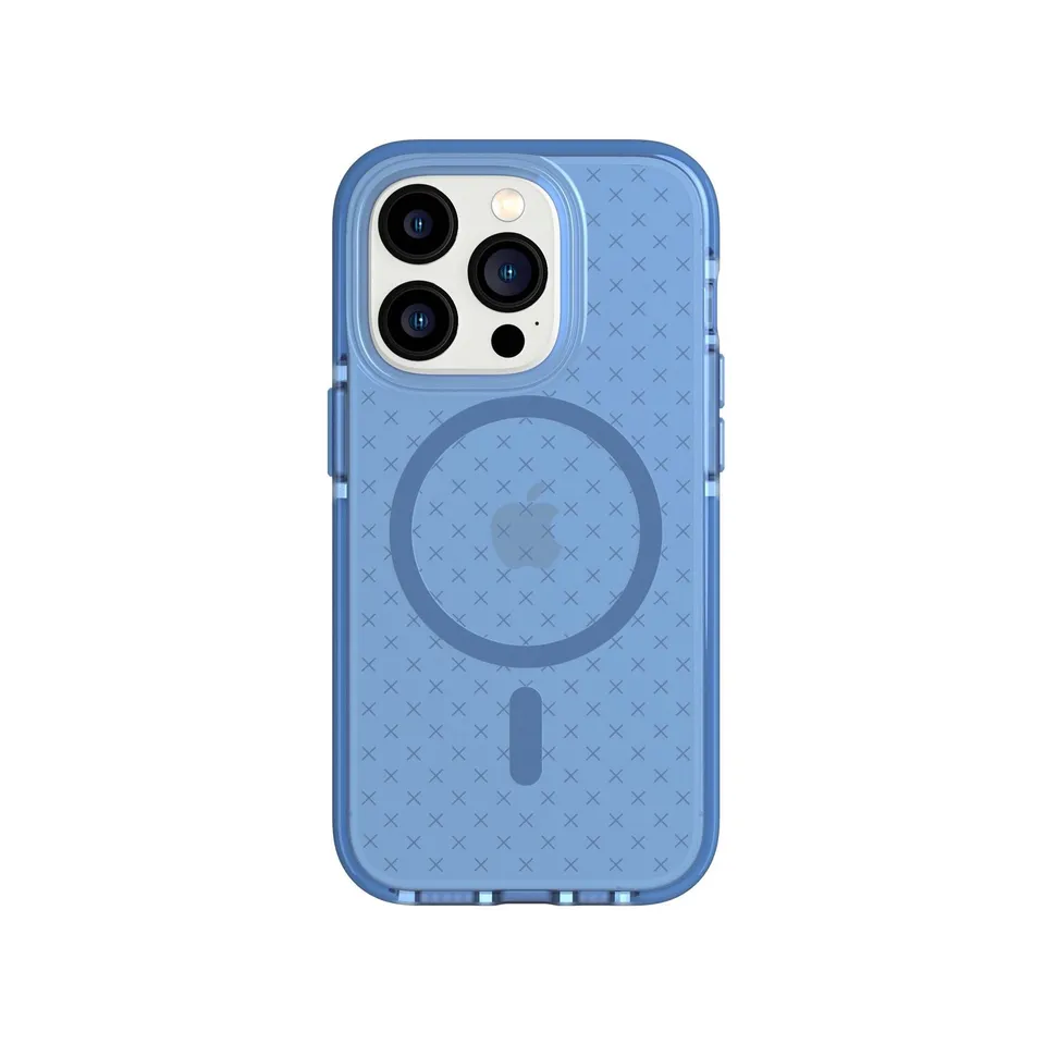 tech21-evocheck-iphone-14-pro-h-lle-tranquil-blue-magsafe-16ft image 1