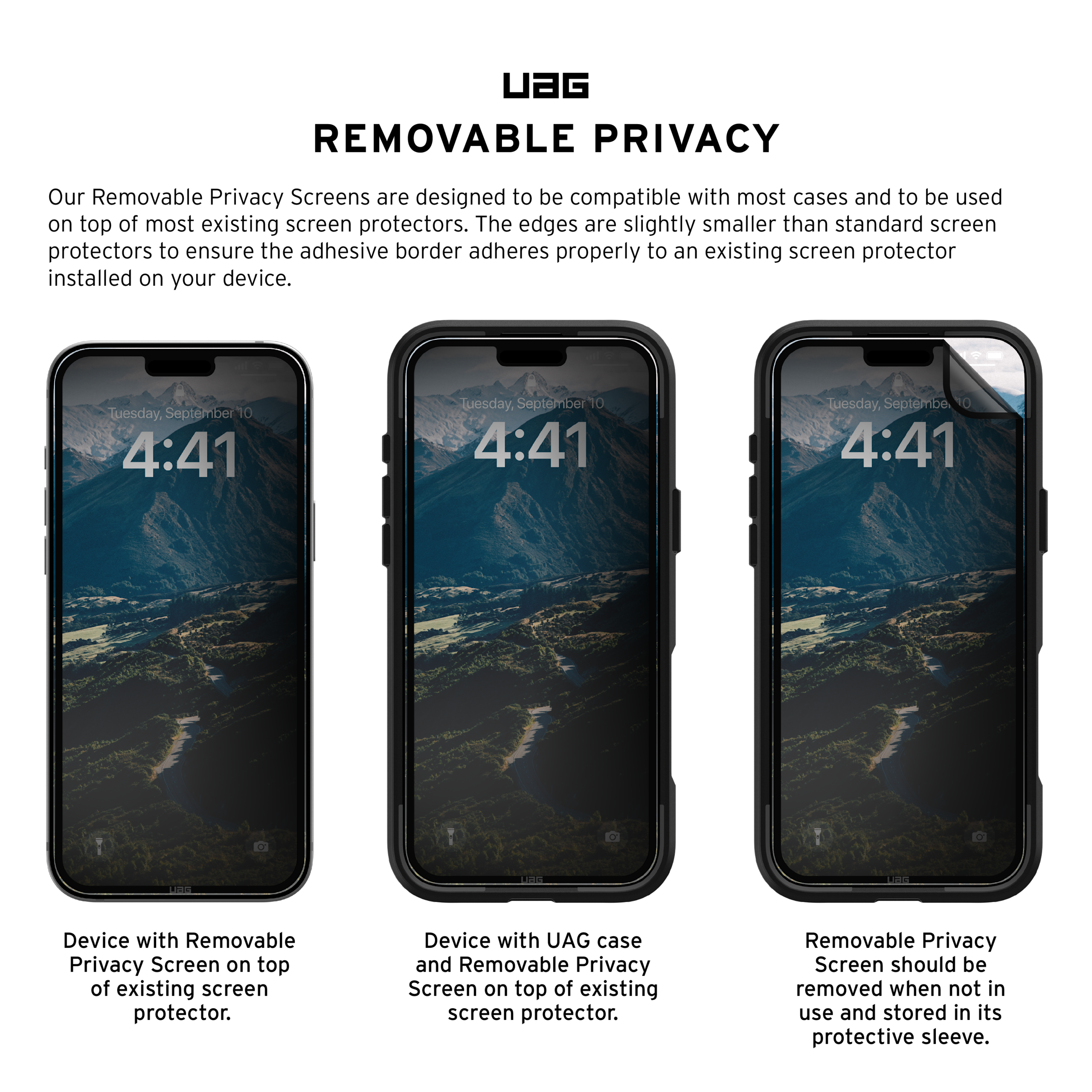 uag-standard-issue-iphone-16-pro-max-blickschutz-abnehmbar image 4