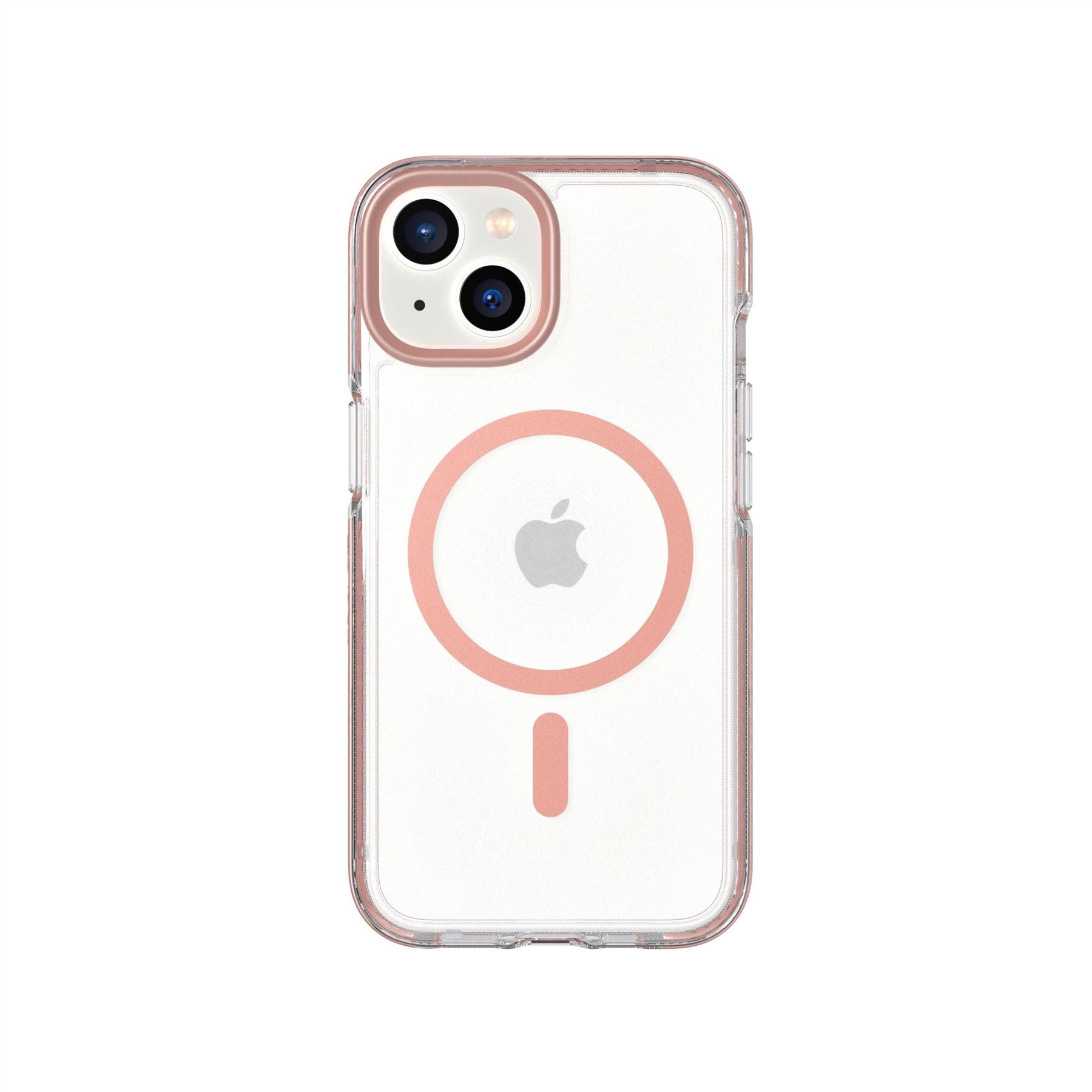 tech21-evocrystal-iphone-15-14-13-handyh-lle-clear-ros-gold-magsafe image 1