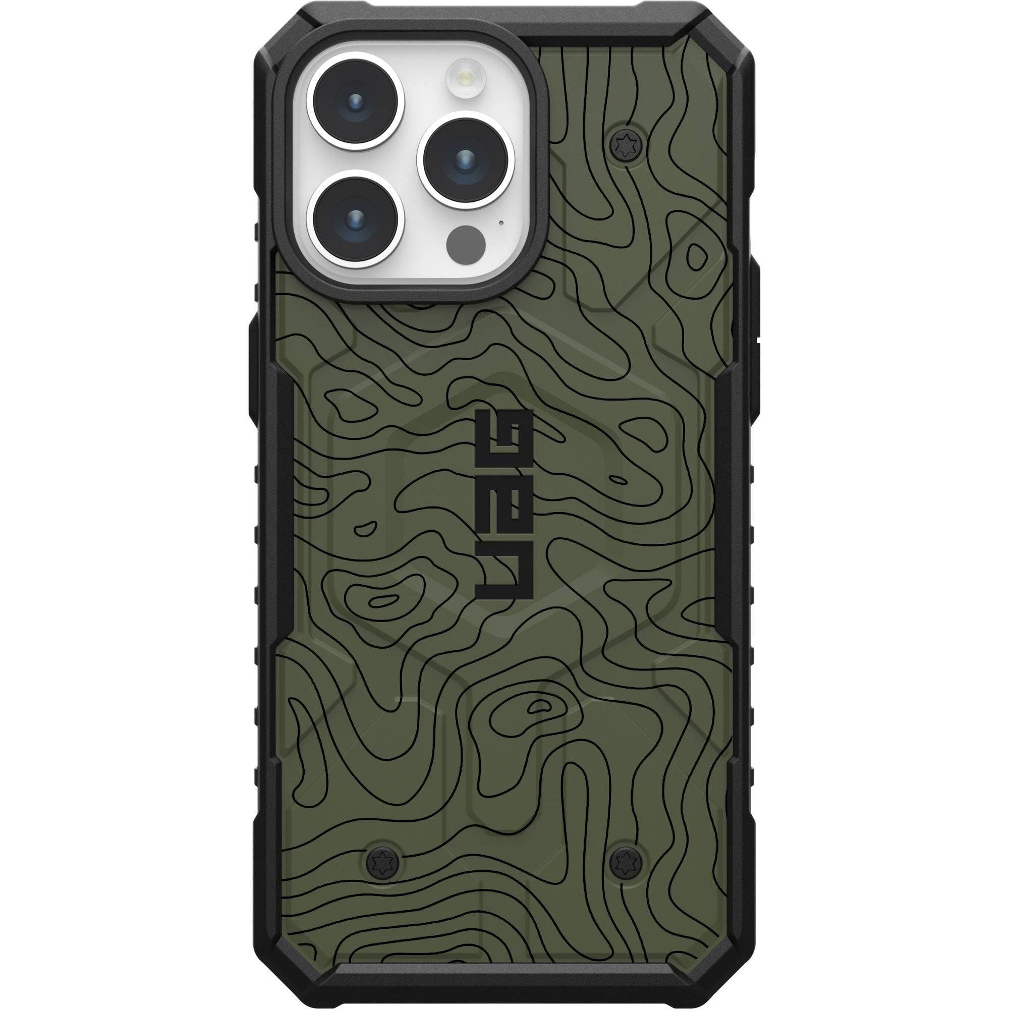 uag-pathfinder-iphone-16-pro-max-handyh-lle-od-green-magsafe image 1