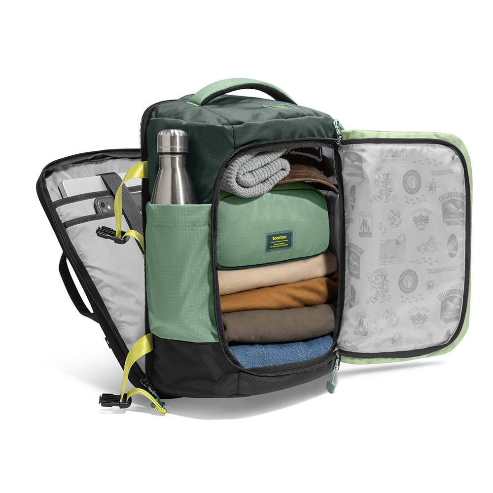tomtoc-navigator-t66-reiserucksack-28l-moosgr-n-16-zoll image 2