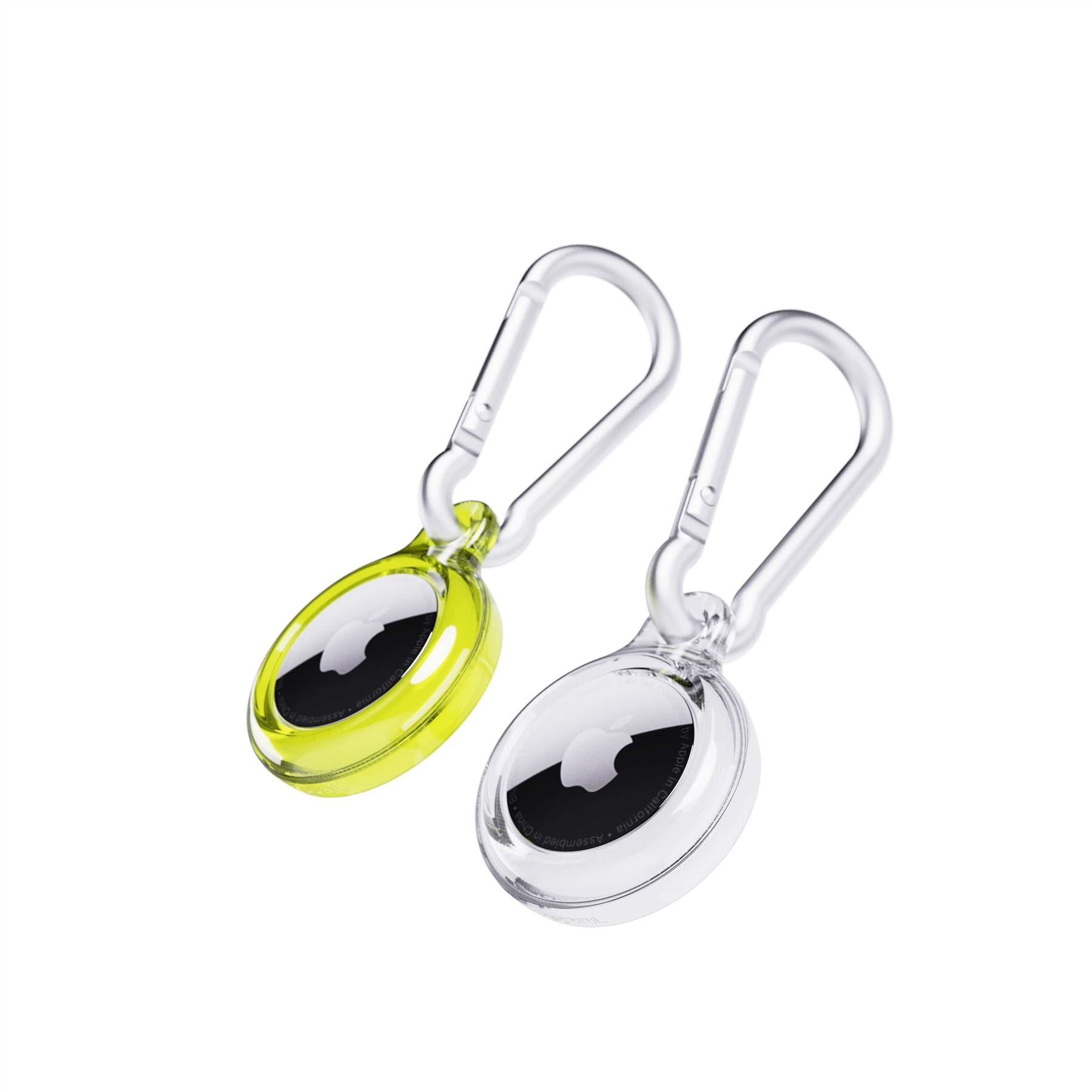 tech21-evopop-airtag-h-lle-2er-cyber-lime-clear-karabiner image 3