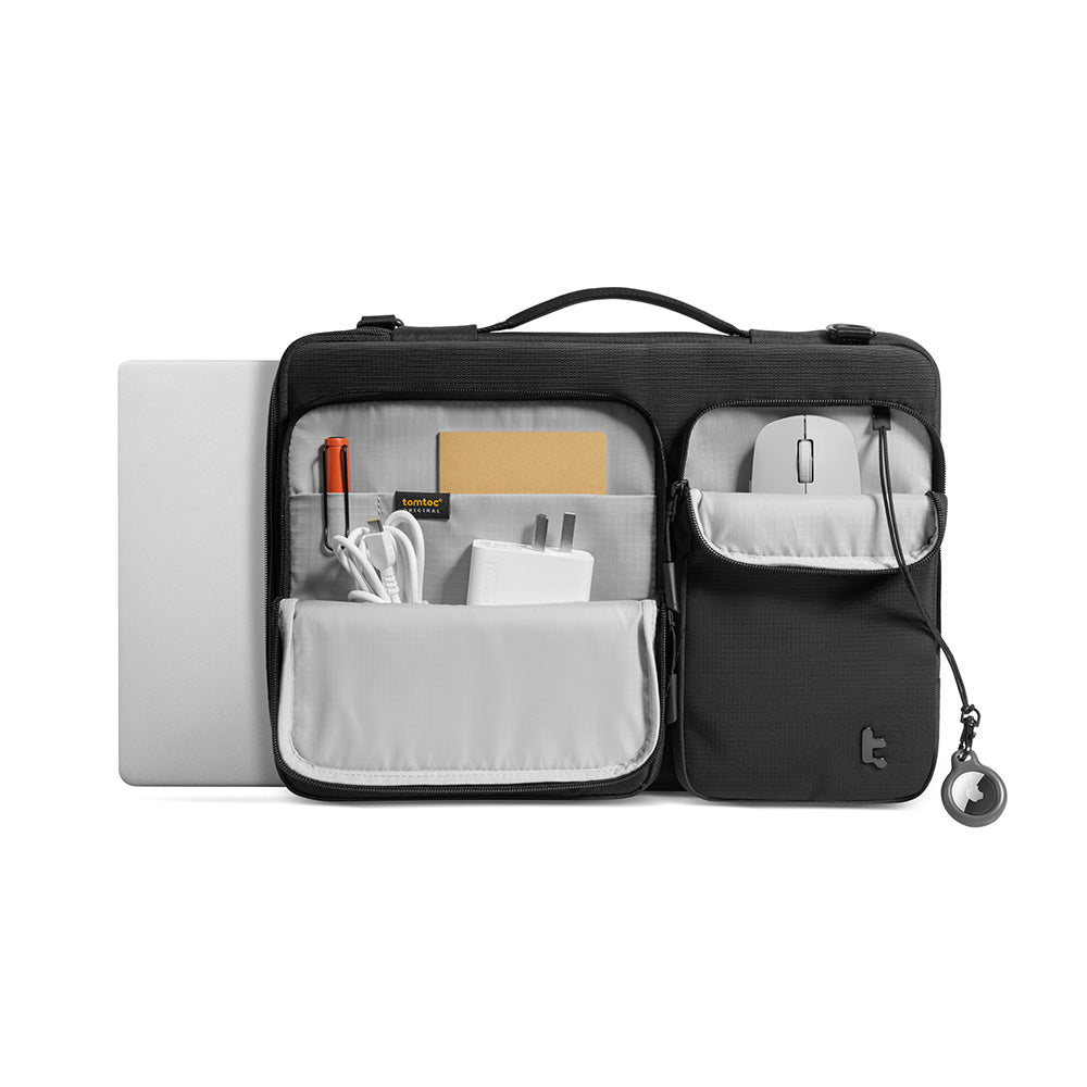 tomtoc-defender-a42-laptoptasche-16-zoll-schwarz-schulter image 2