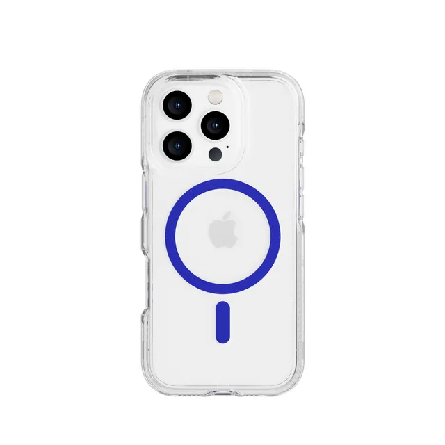 tech21-flexquartz-iphone-16-pro-h-lle-magsafe-electric-blue-klar image 1