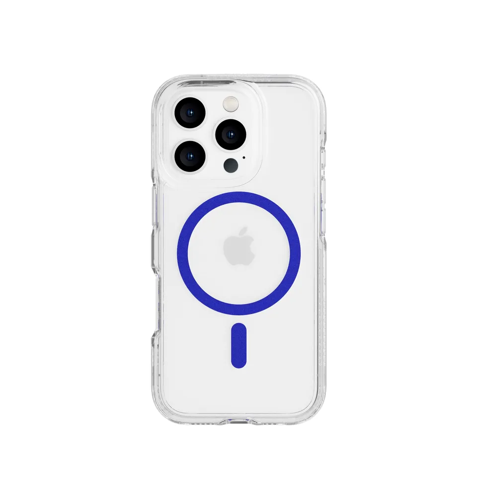 tech21-flexquartz-iphone-16-pro-h-lle-magsafe-electric-blue-klar image 1