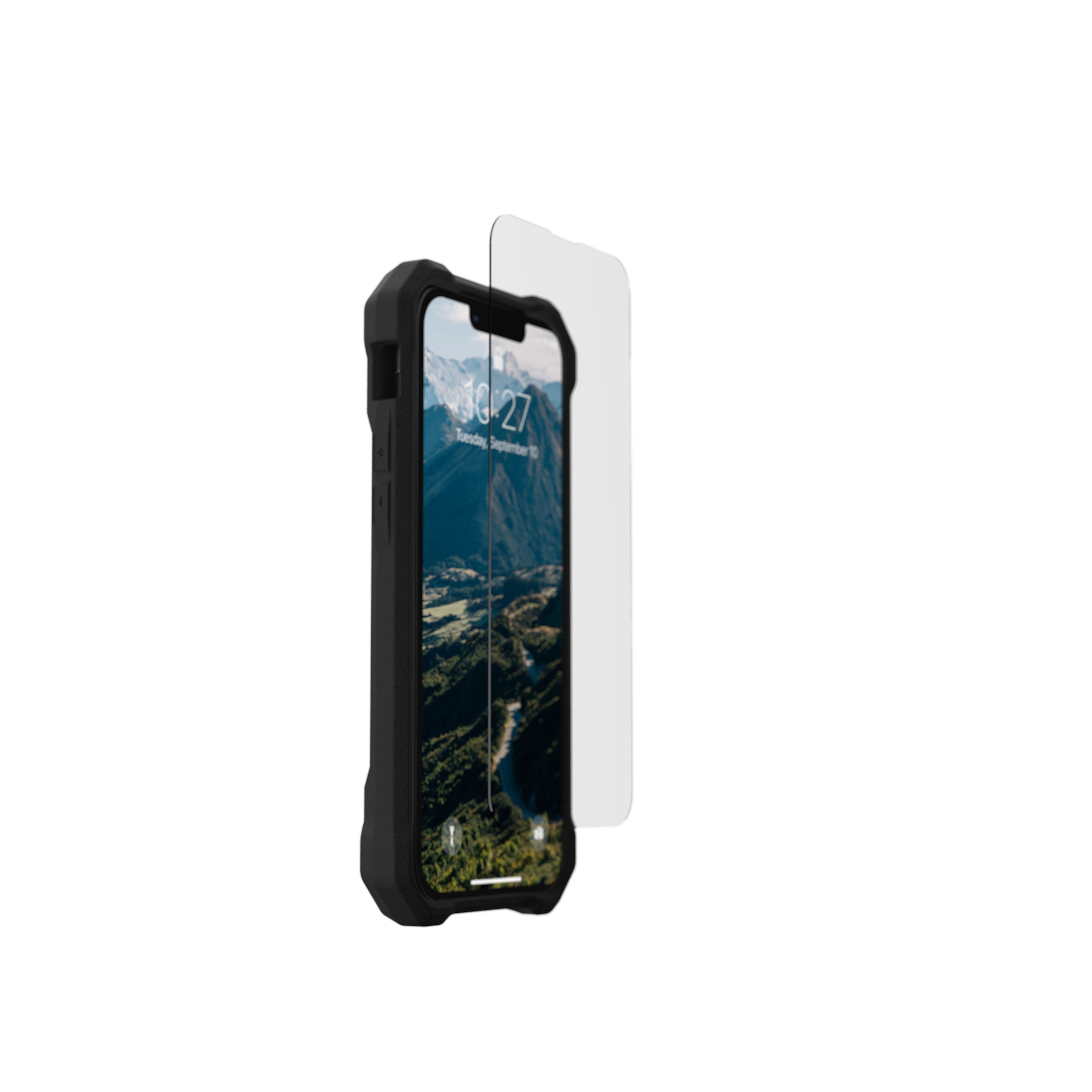 uag-standard-issue-glass-shield-panzerglas-iphone-13-mini-9h-klar image 2