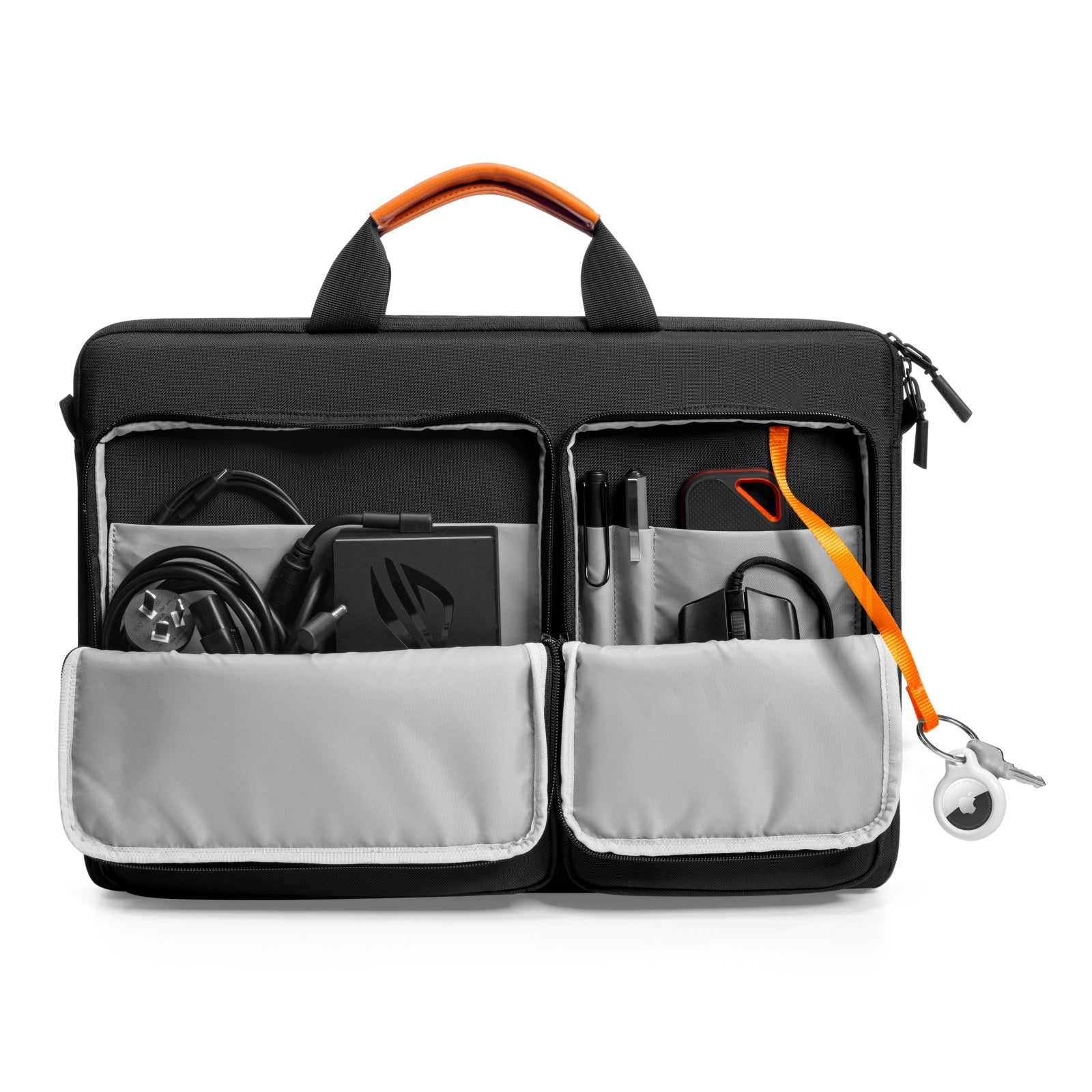 tomtoc-defender-a42-laptoptasche-17-3-zoll-schwarz-schultergurt image 2