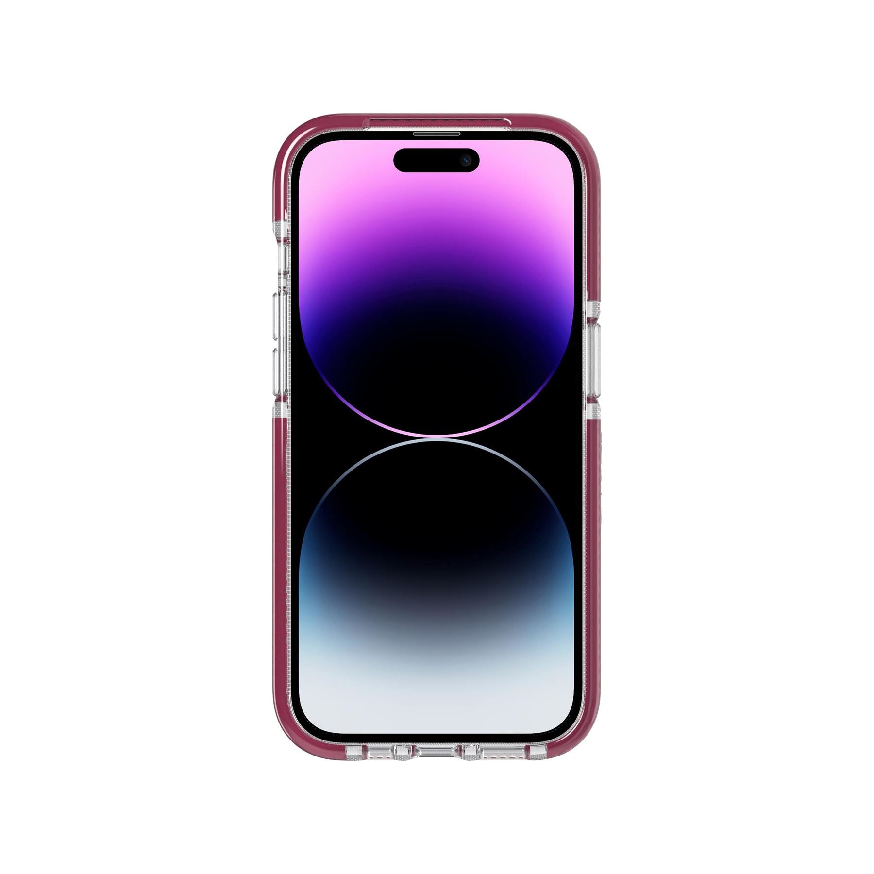 tech21-evocrystal-iphone-14-pro-h-lle-magsafe-burgundy-klar image 2