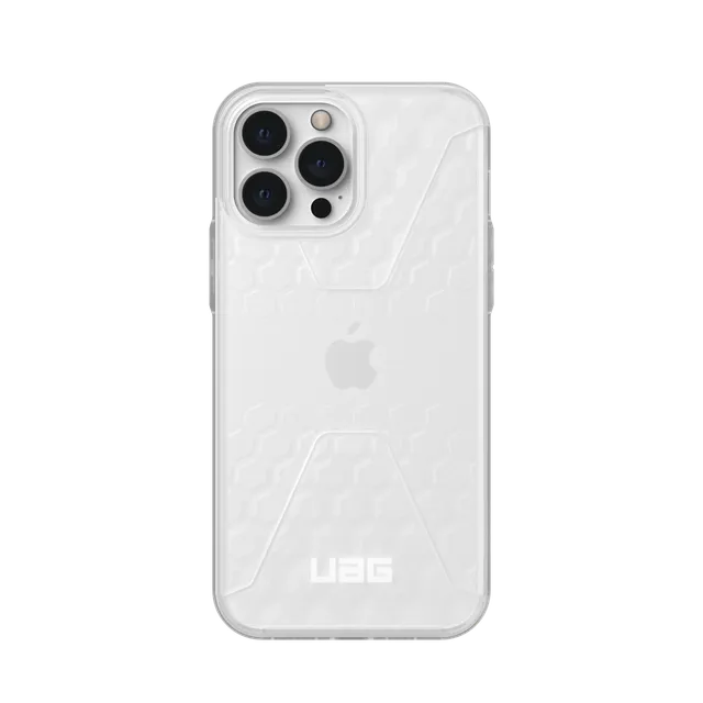 uag-civilian-iphone-13-pro-max-h-lle-frosted-ice-transparent image 1