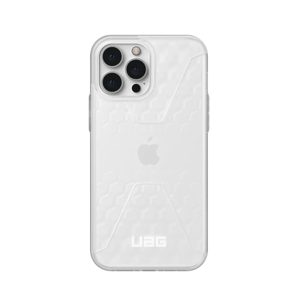 uag-civilian-iphone-13-pro-max-h-lle-frosted-ice-transparent image 1