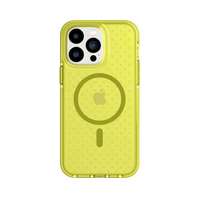 tech21-evocheck-iphone-14-pro-max-h-lle-acid-yellow-magsafe image 1