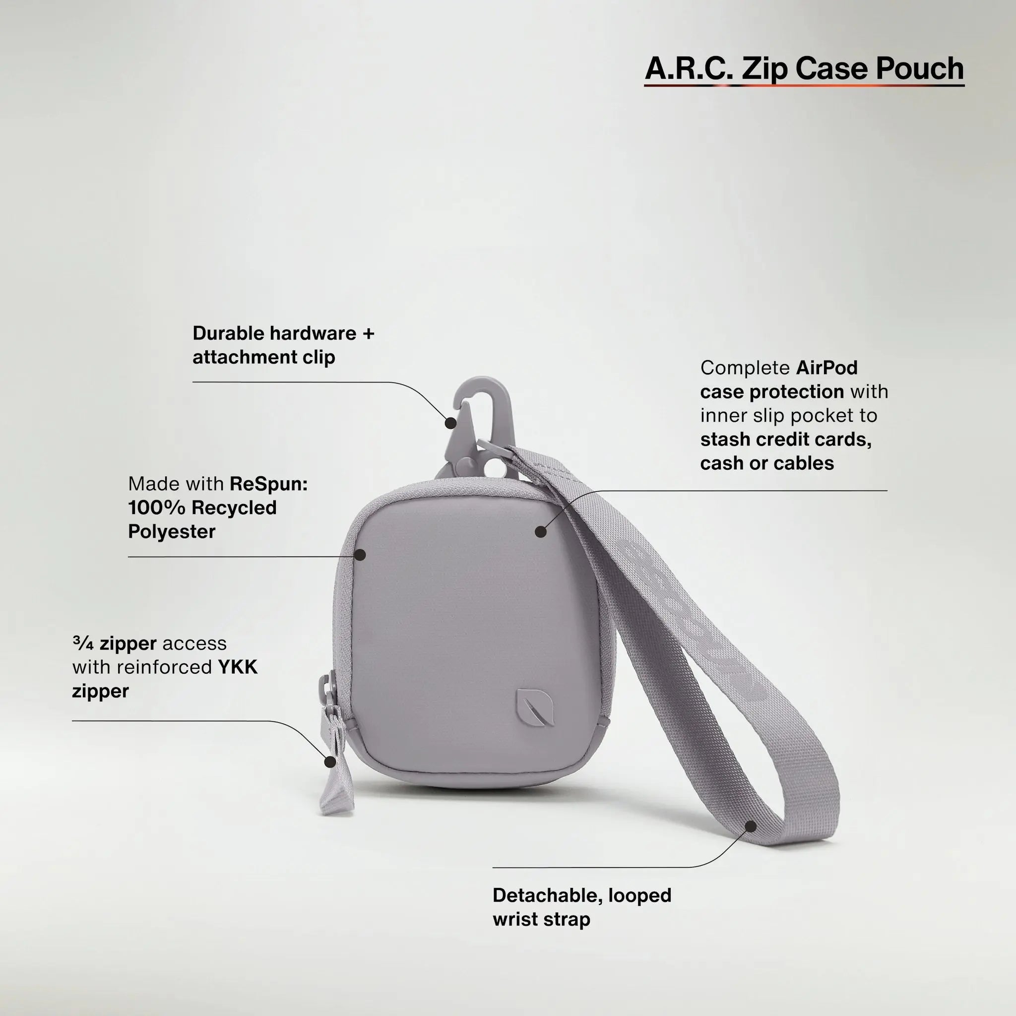 incase-a-r-c-compact-pouch-schwarz-recyceltes-polyester image 3