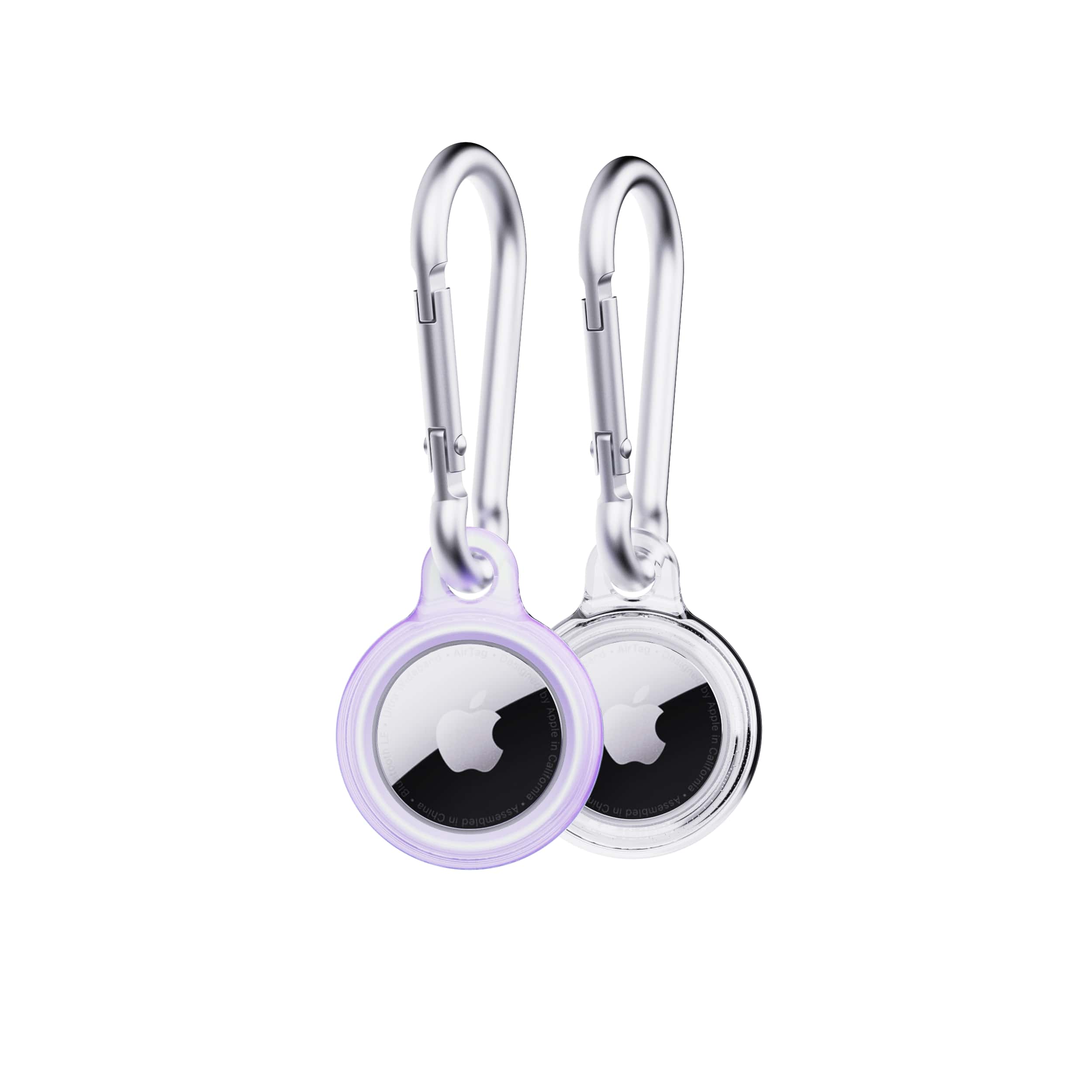 tech21-evopop-airtag-h-lle-2er-holographic-purple-clear-karabiner image 6