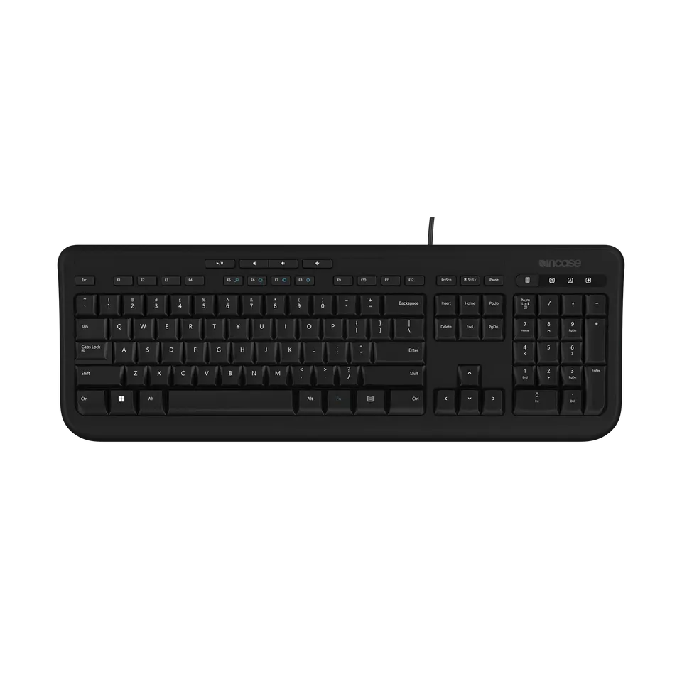 incase-designed-by-microsoft-wired-keyboard-600-tastatur-schwarz image 1