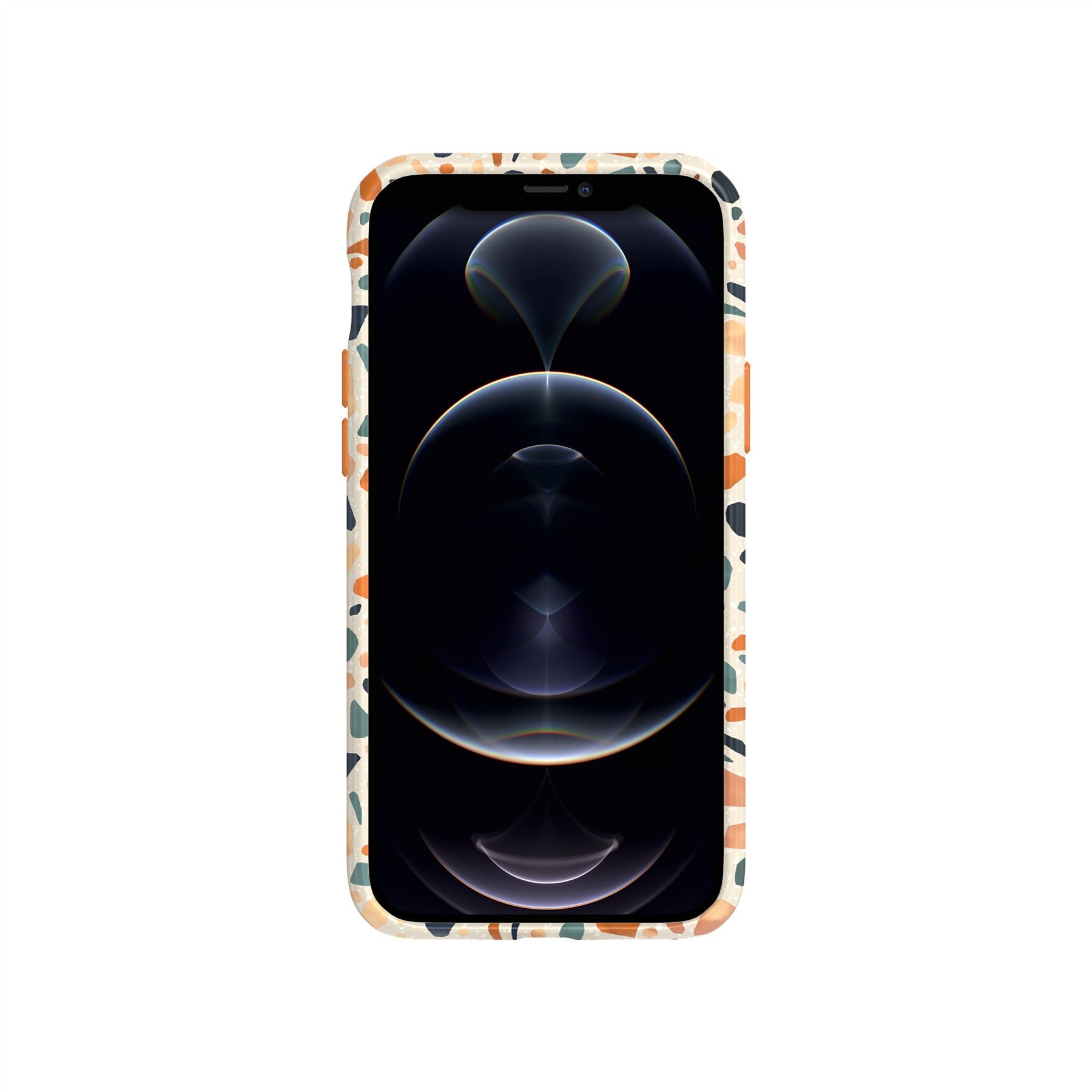 tech21-eco-art-iphone-12-12-pro-h-lle-terrazzo-orange-10ft image 2