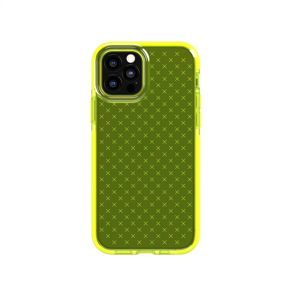 tech21-evocheck-iphone-12-12-pro-h-lle-luminous-yellow-12ft image 1