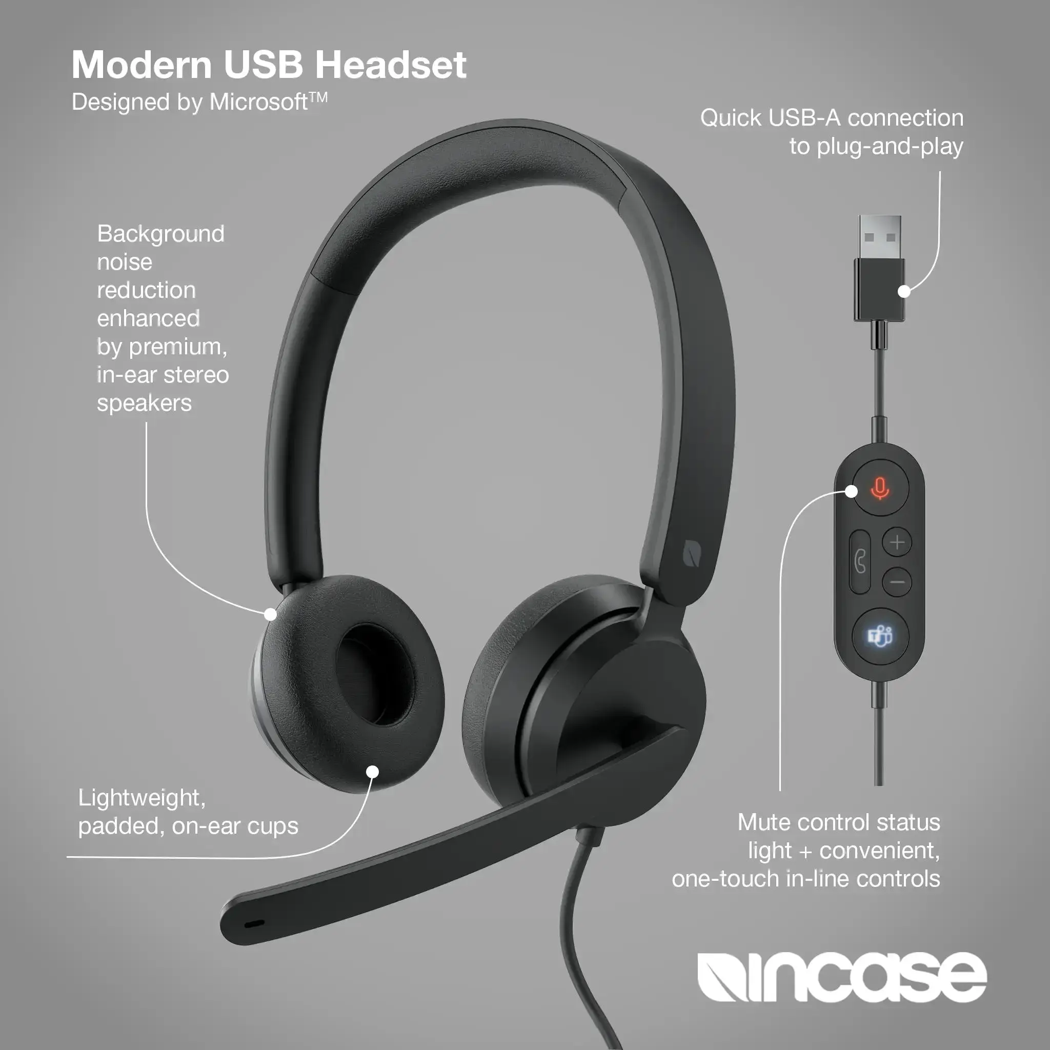 incase-designed-by-microsoft-modern-usb-headset-schwarz image 3
