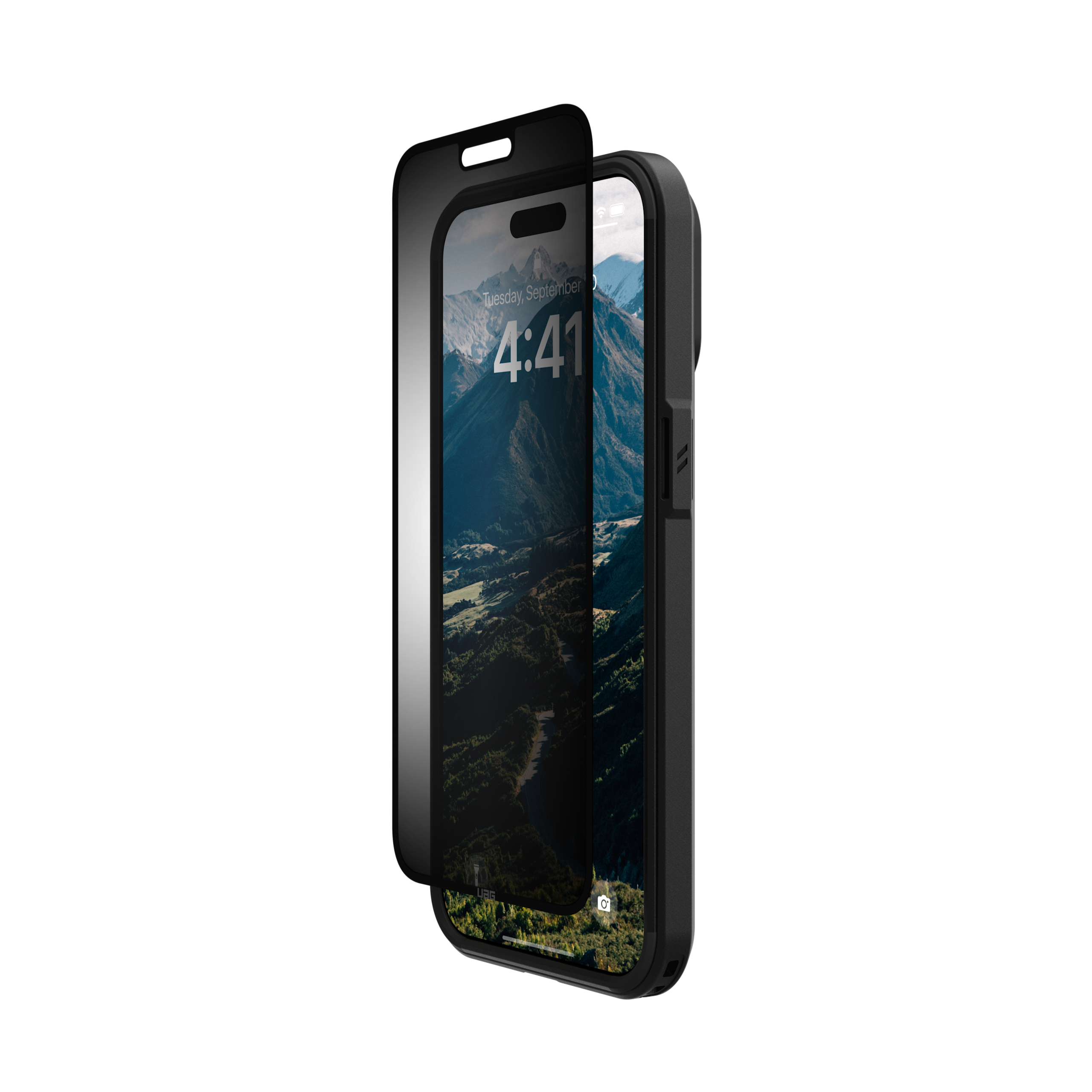 uag-standard-issue-iphone-15-pro-max-sichtschutzfolie-2-wege image 5