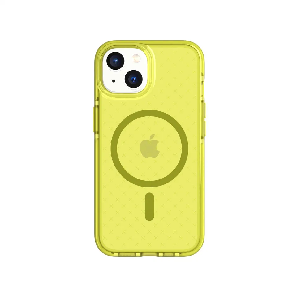 tech21-evocheck-magsafe-iphone-15-14-13-16e-h-lle-acid-yellow image 1