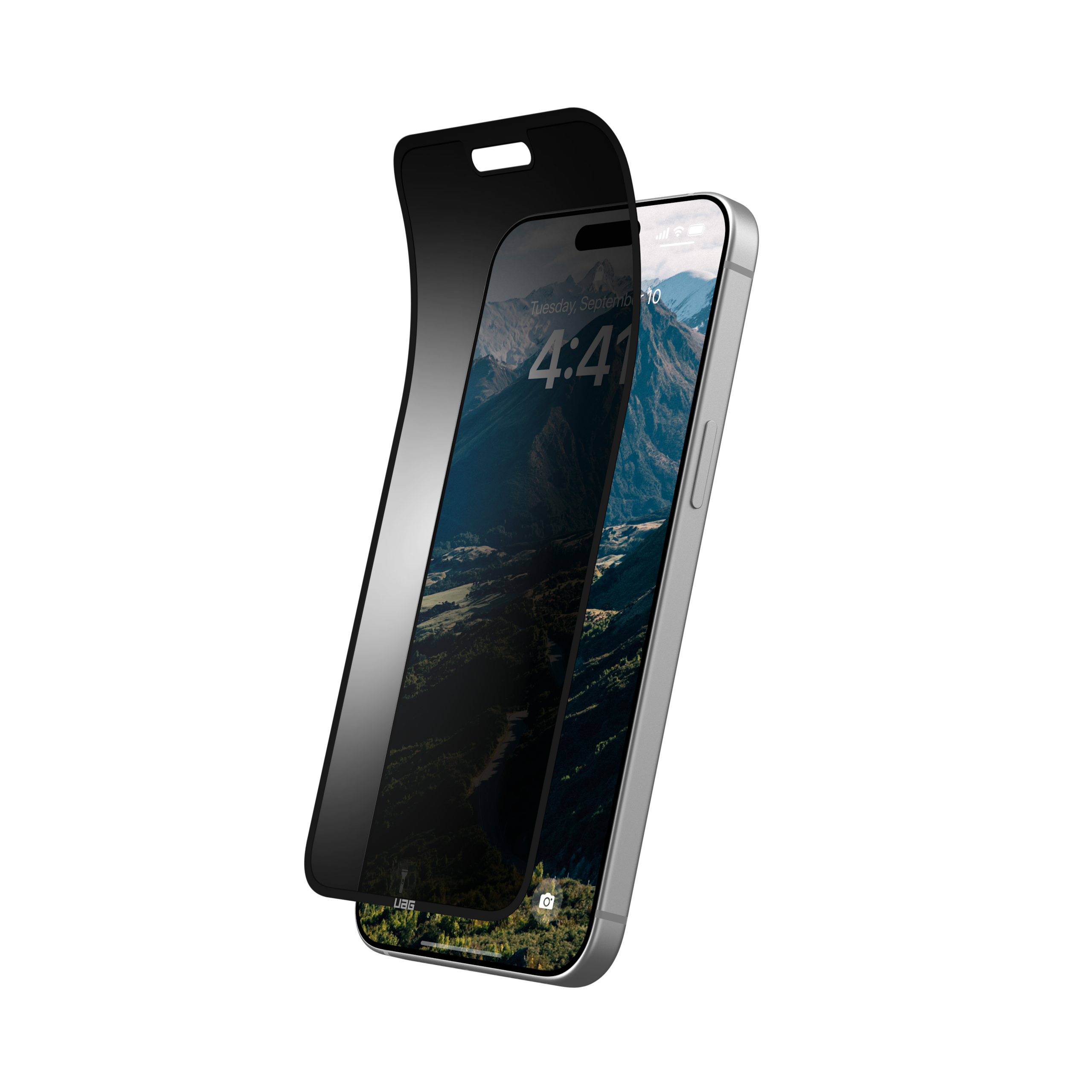 uag-standard-issue-iphone-15-pro-max-sichtschutzfolie-2-wege image 2