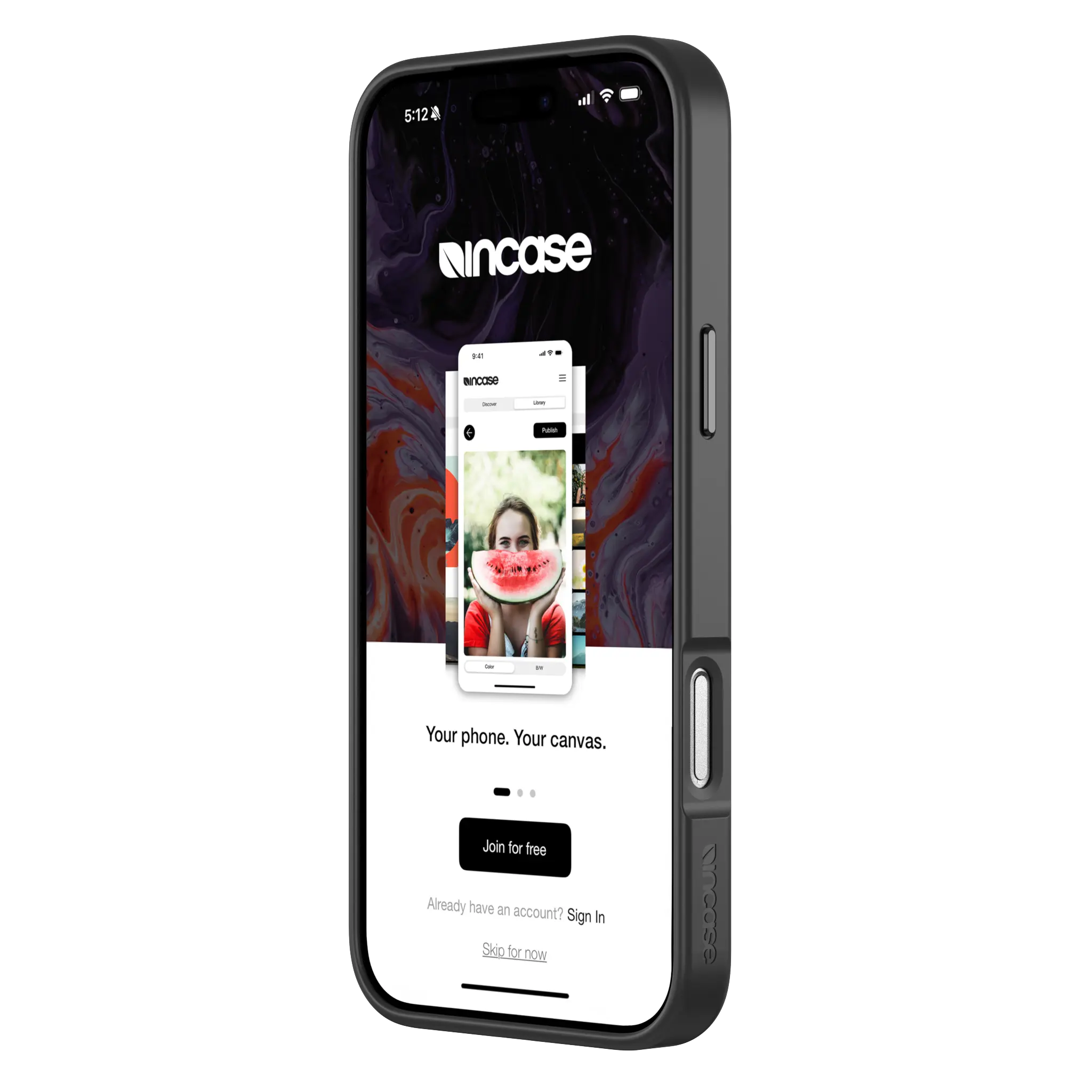 incase-my-flip-screen-h-lle-iphone-17-pro-max-schwarz-e-ink-display image 6
