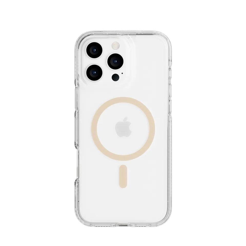 tech21-flexquartz-iphone-16-pro-max-h-lle-gold-klar-magsafe image 1