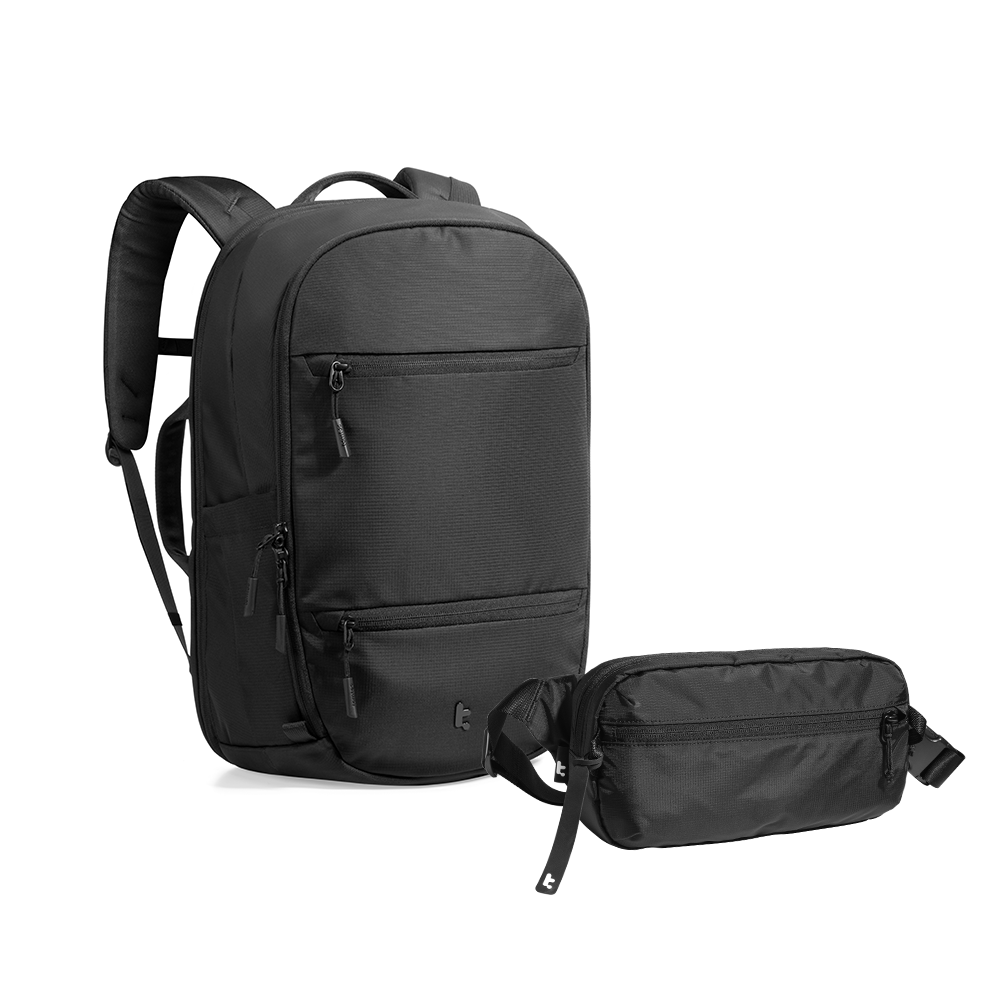 tomtoc-urban-carry-duo-rucksack-32l-chest-bag-3-5l-schwarz image 1