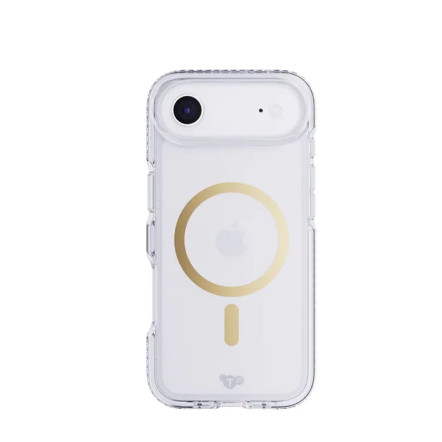 tech21-evocrystal-magsafe-iphone-air-handyh-lle-metallic-gold-klar image 1