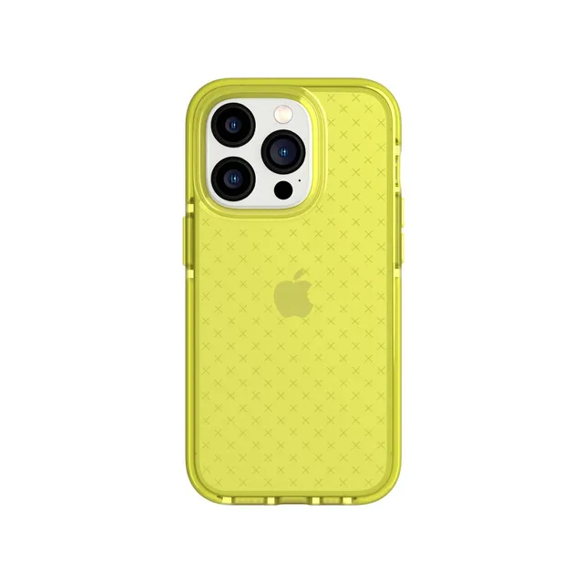 tech21-evocheck-iphone-14-pro-h-lle-acid-yellow-fallschutz image 1