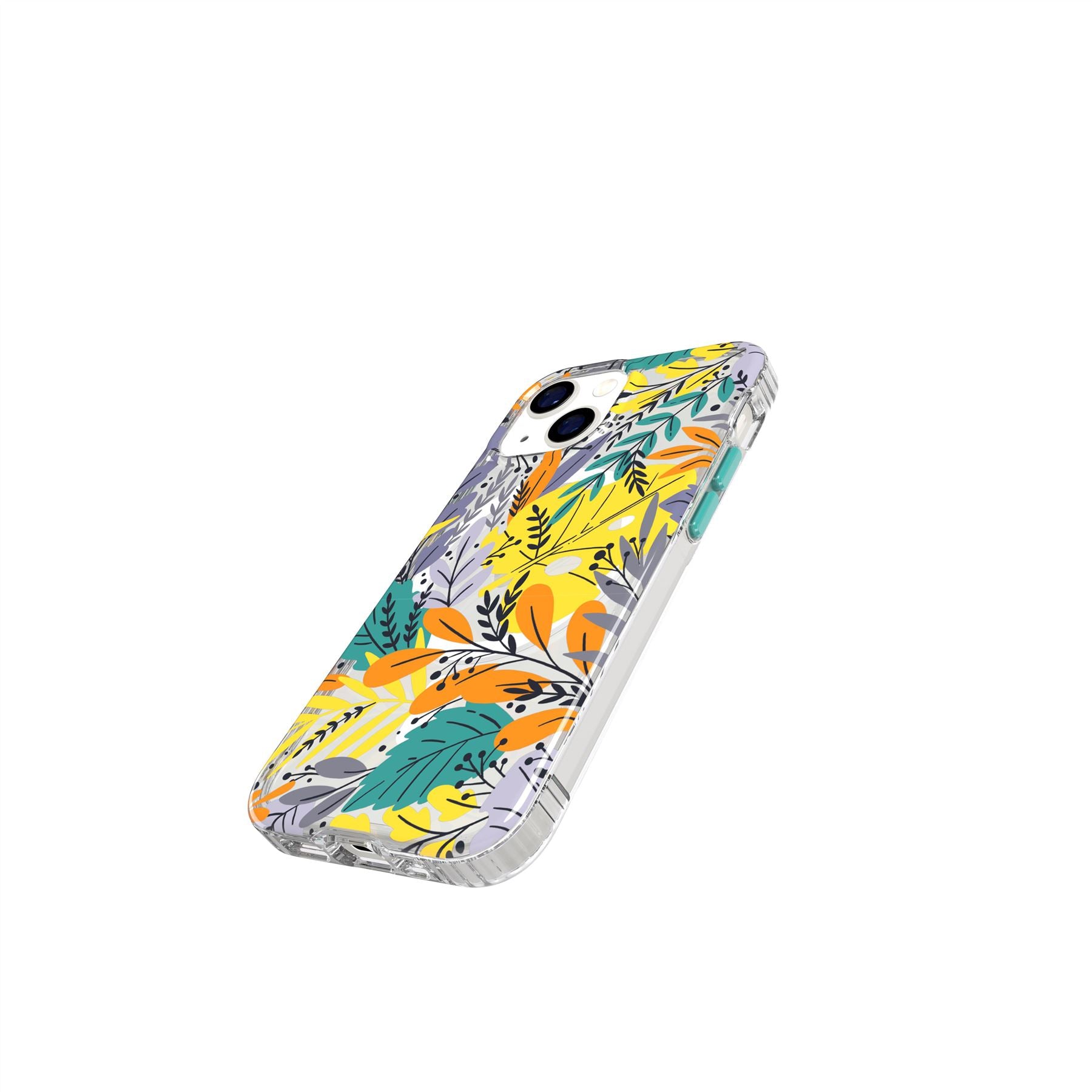 tech21-evoart-iphone-13-mini-h-lle-green-leaf-muster-magsafe image 3
