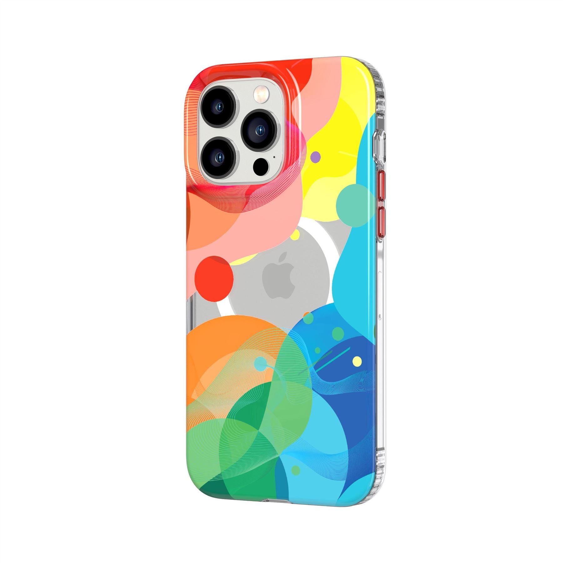 tech21-evoart-iphone-14-pro-max-h-lle-bubble-bounce-magsafe-bunt image 5