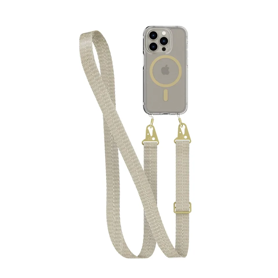 tech21-flexquartz-iphone-15-pro-handyh-lle-gold-band-magsafe image 1