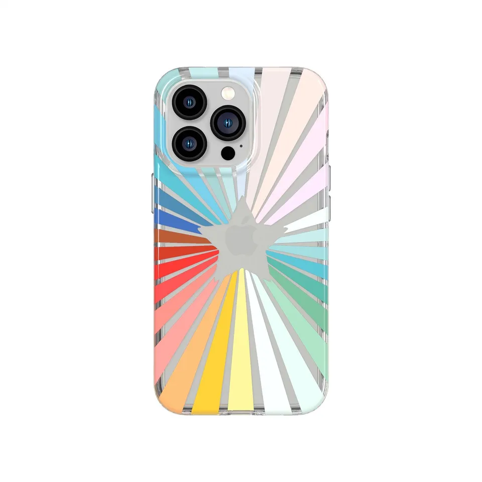 tech21-evoart-iphone-13-pro-h-lle-rainbow-sunburst-3-6m image 1