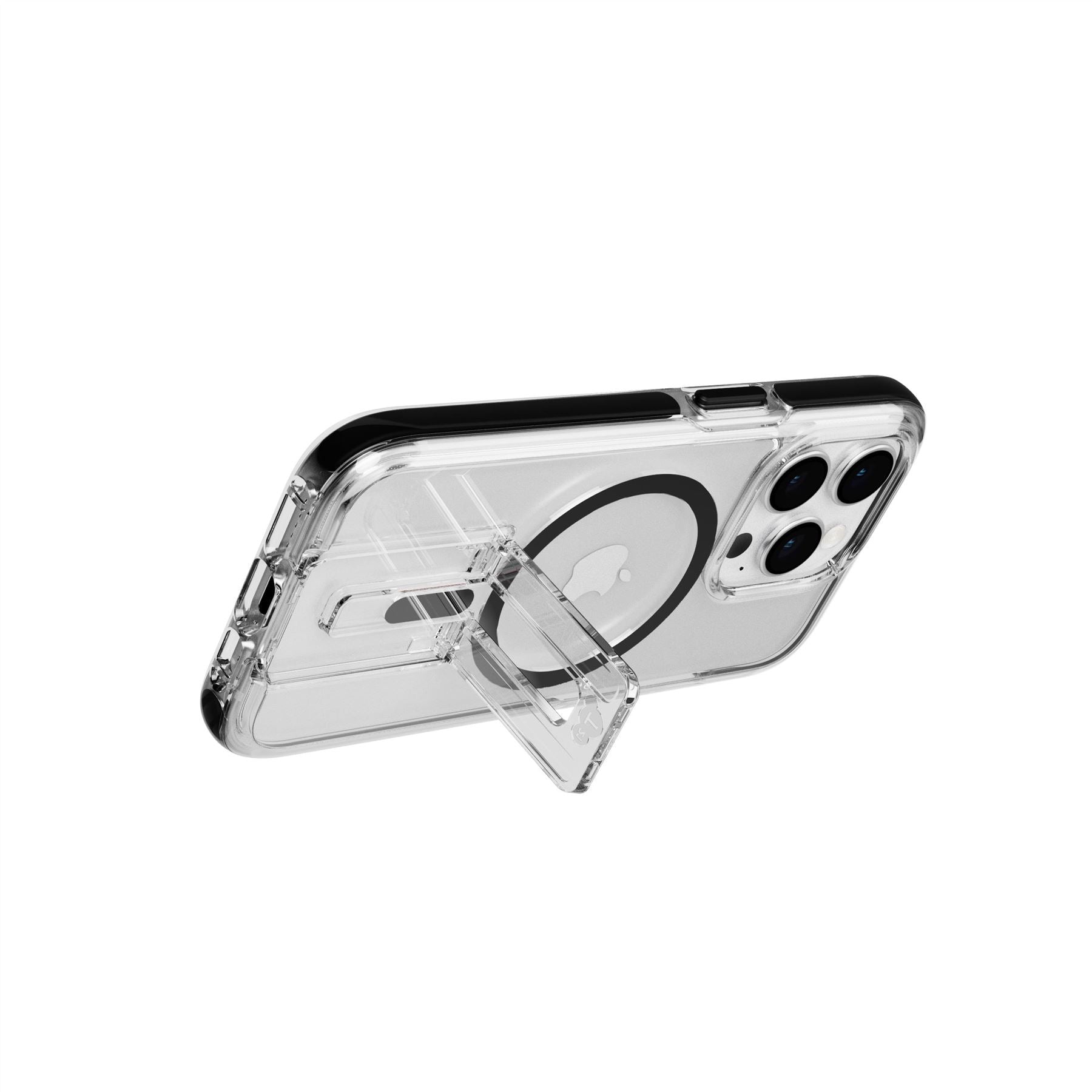 tech21-evocrystal-kick-iphone-15-pro-h-lle-clear-black-magsafe image 7