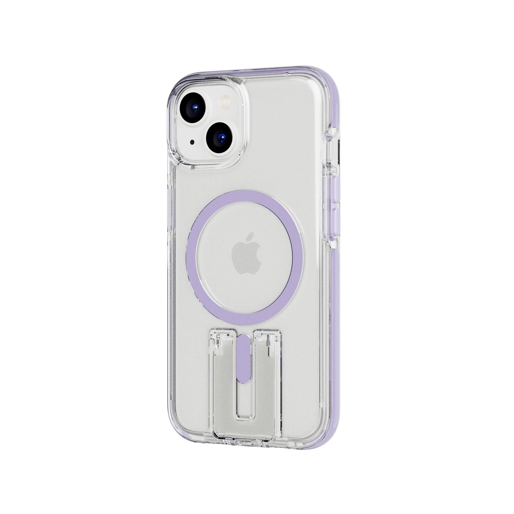 tech21-evocrystal-kick-iphone-13-14-15-h-lle-clear-lilac-magsafe image 7
