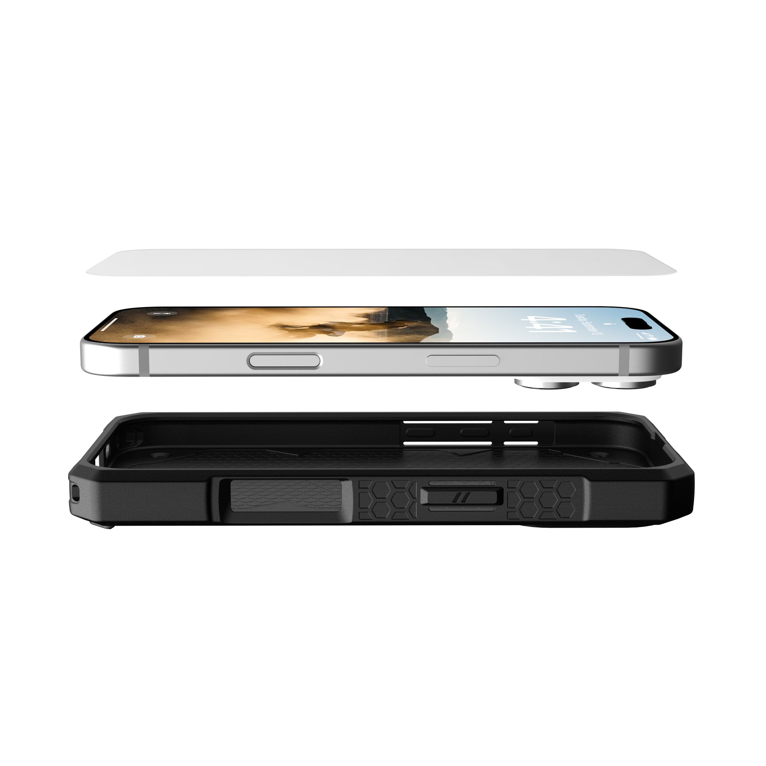 uag-standard-issue-glass-shield-ultra-panzerglas-iphone-16-pro-klar image 5