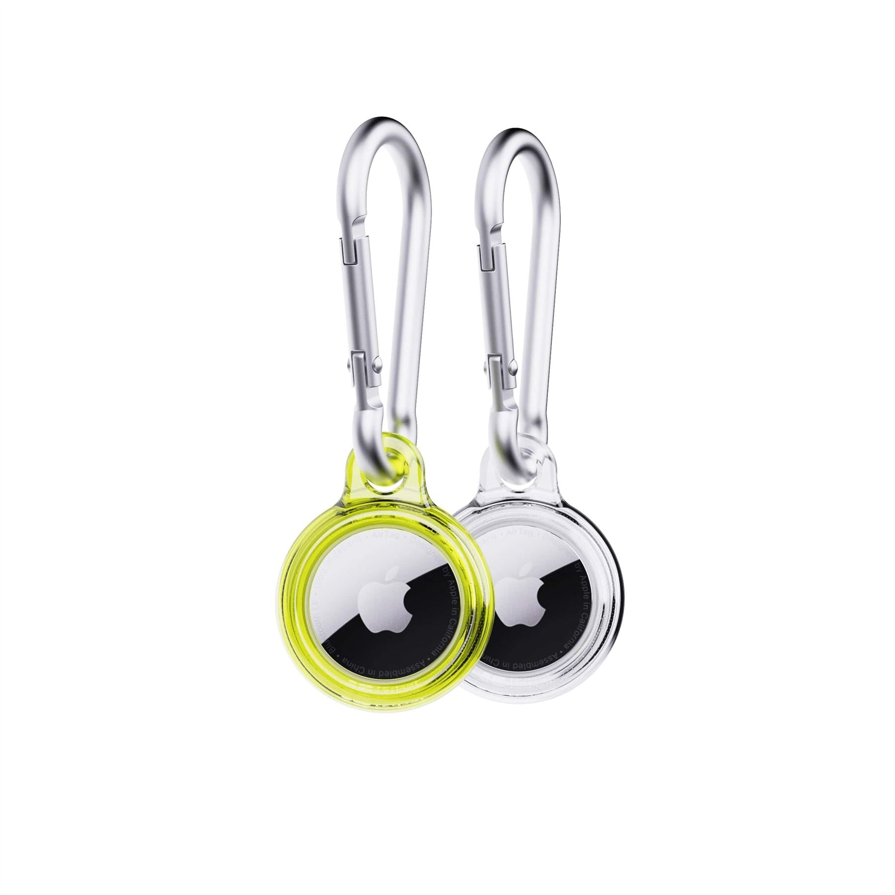 tech21-evopop-airtag-h-lle-2er-cyber-lime-clear-karabiner image 5