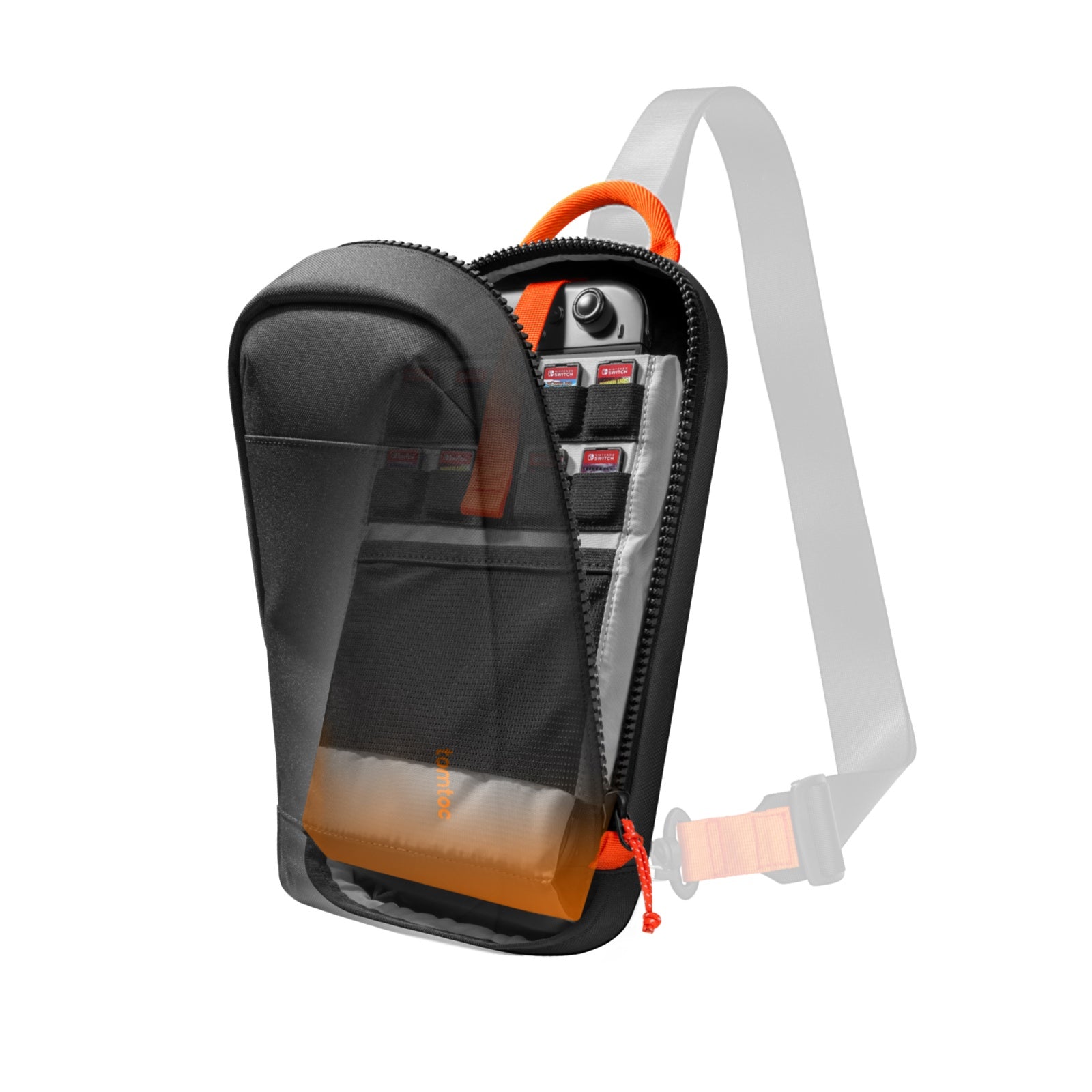 tomtoc-gameon-g49-switch-2-sling-bag-konsole-schwarz image 5