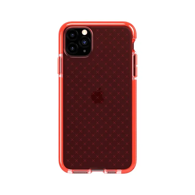 tech21-evocheck-iphone-11-pro-max-h-lle-coral-check-12ft image 1
