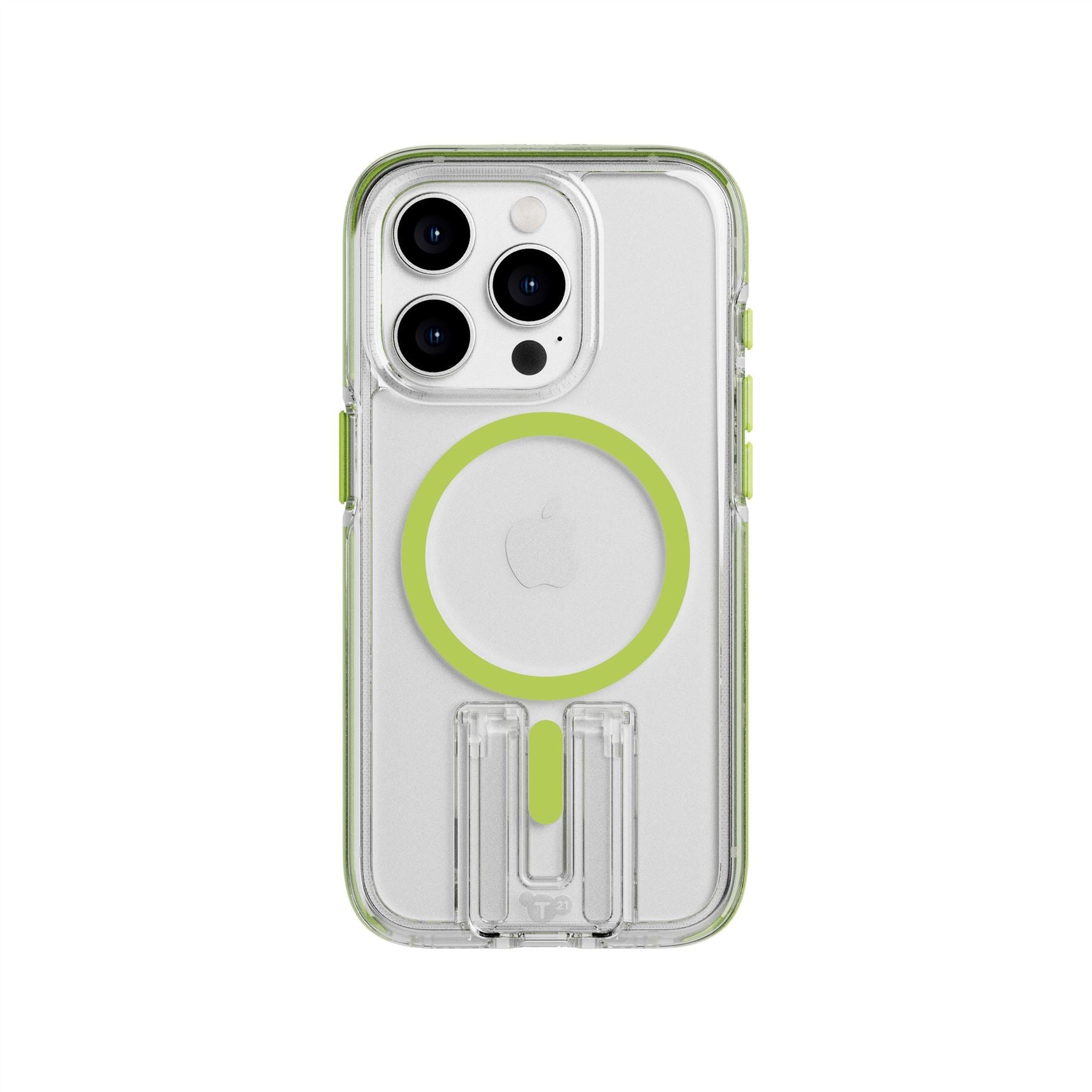 tech21-evocrystal-kick-iphone-15-pro-h-lle-lime-magsafe image 1
