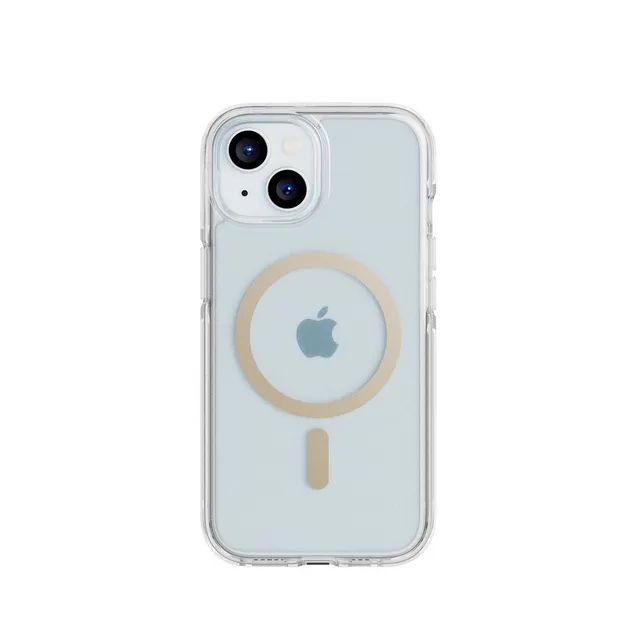 tech21-flexquartz-iphone-15-14-13-h-lle-clear-gold-magsafe image 1