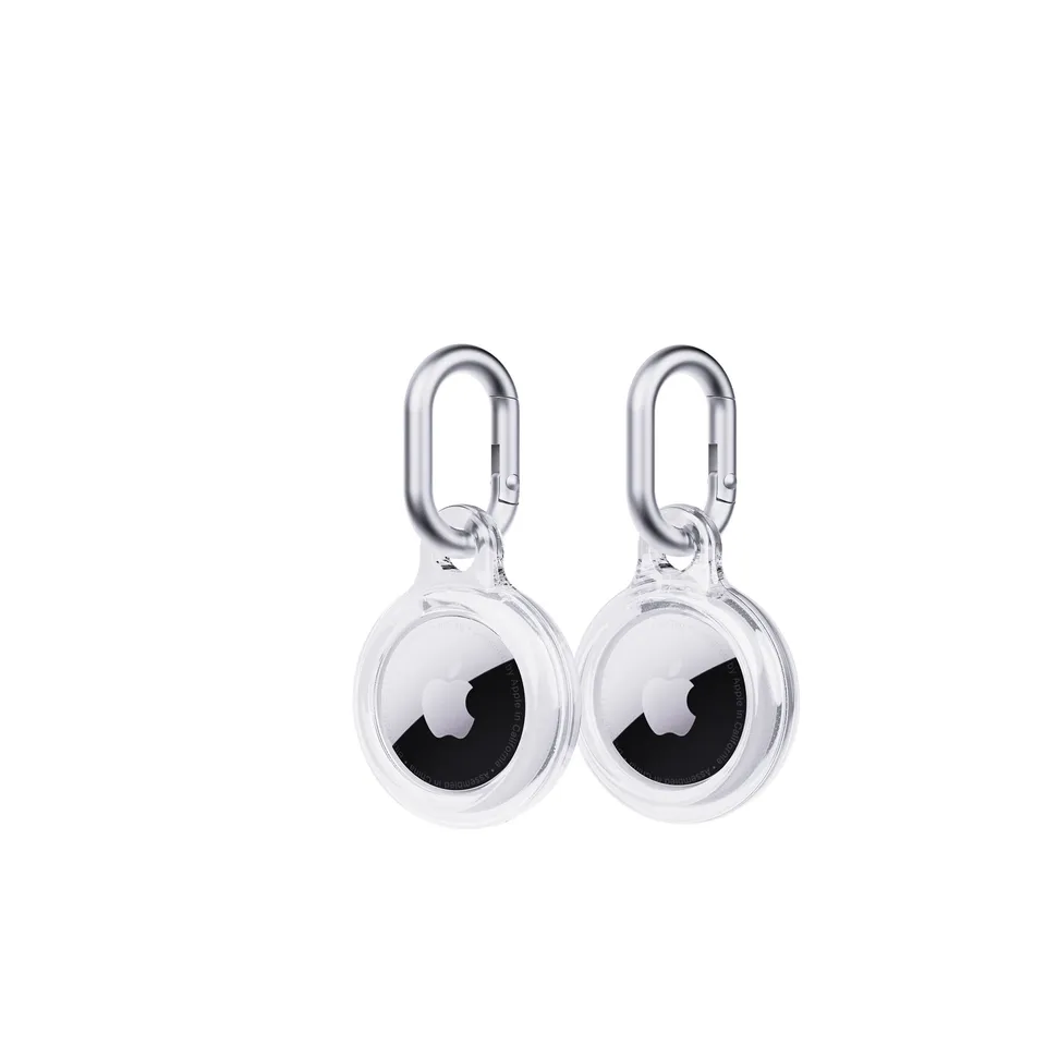 tech21-evoclear-airtag-h-lle-clear-2er-pack-karabiner image 1