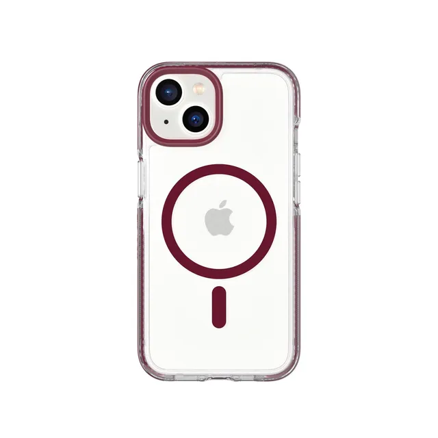 tech21-evocrystal-magsafe-iphone-h-lle-clear-burgundy-4-9m image 1