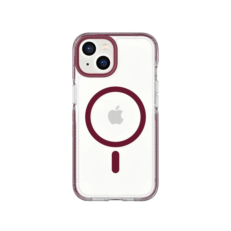 tech21-evocrystal-magsafe-iphone-h-lle-clear-burgundy-4-9m image 1