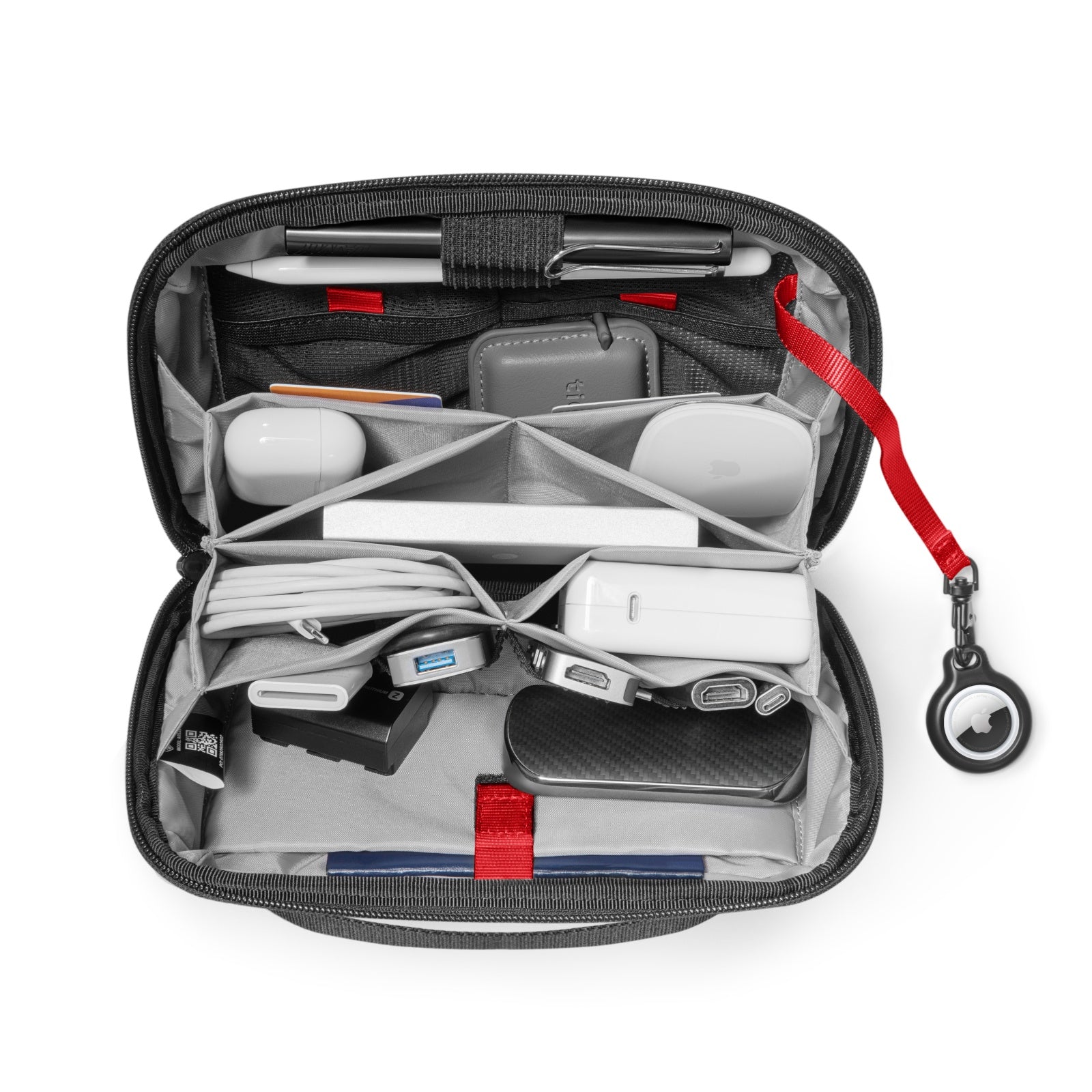 tomtoc-navigator-t13-zubeh-r-tasche-2-4l-kabel-organizer-schwarz image 2