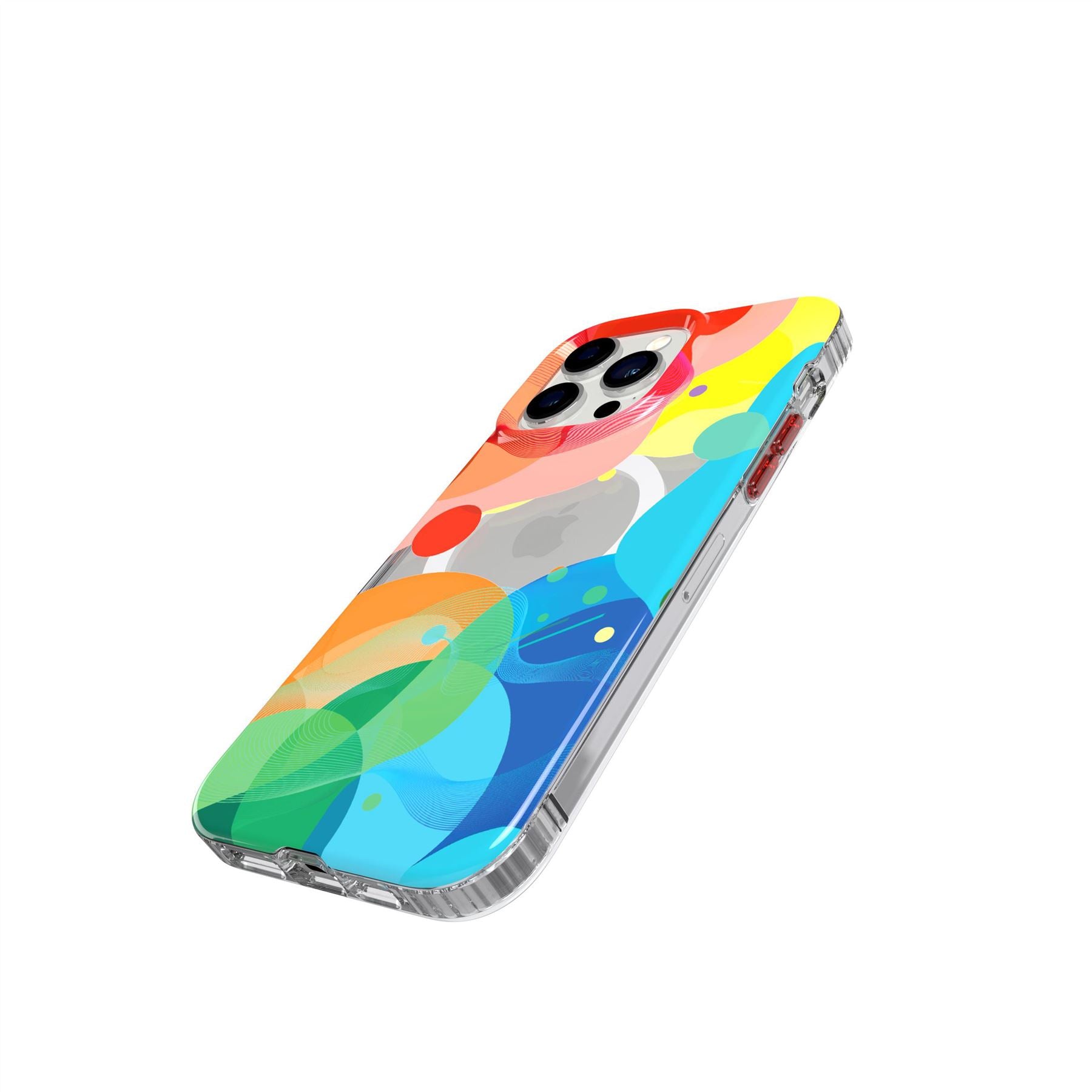 tech21-evoart-iphone-14-pro-max-h-lle-bubble-bounce-magsafe-bunt image 3