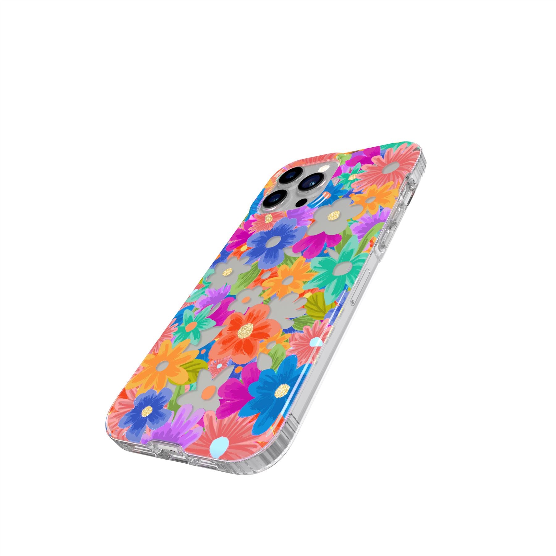 tech21-evoart-iphone-13-pro-handyh-lle-cutout-flora-glitzer image 3